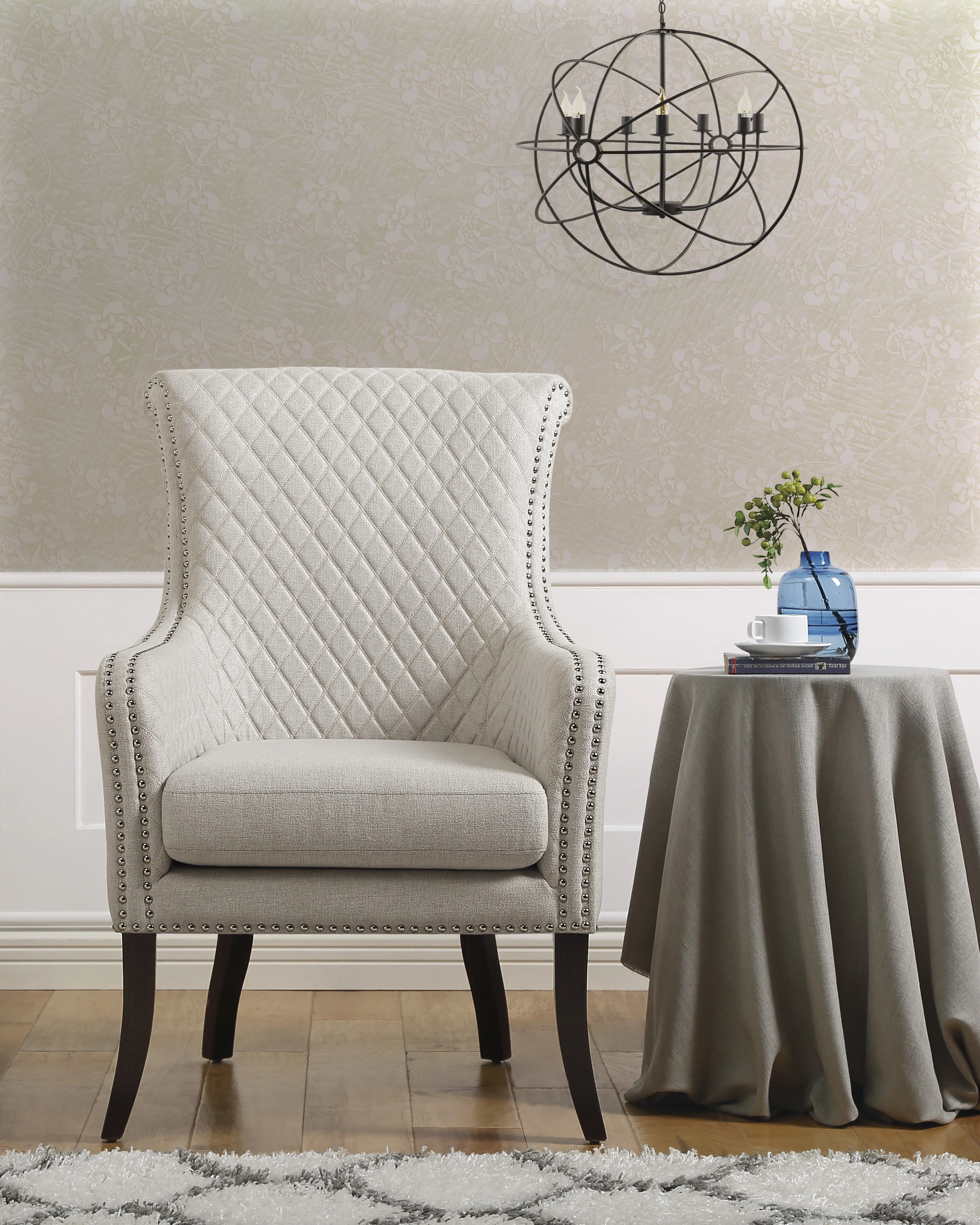 Avalon Quilted Accent Chair - Image 3