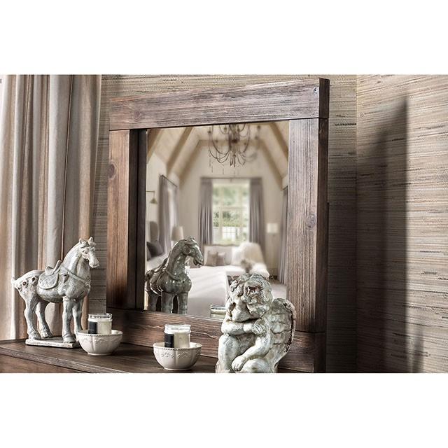 AVEIRO Rustic Natural Tone Mirror - Image 4