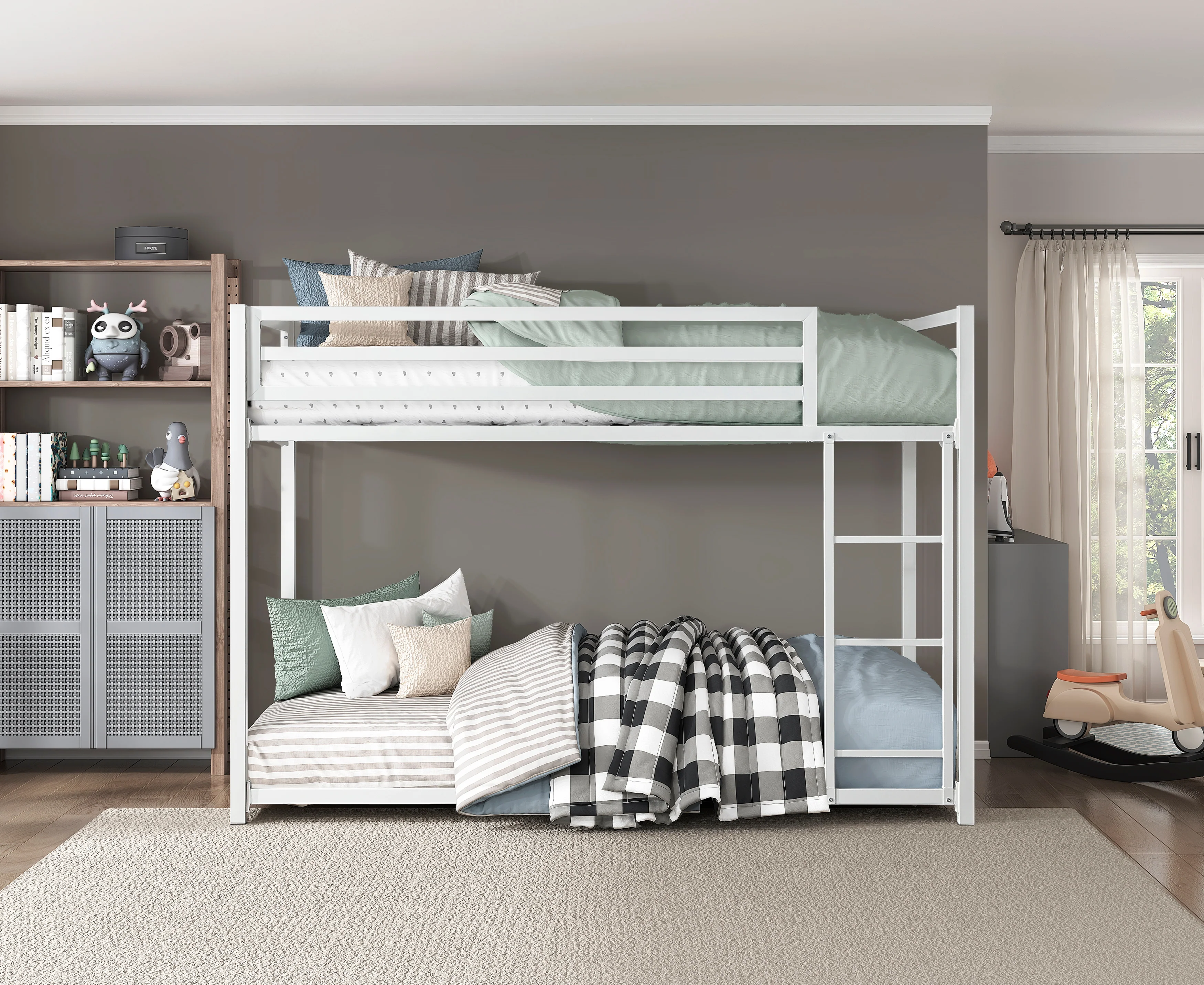 B2010WH-1 - Twin/Twin Bunk Bed - Image 5