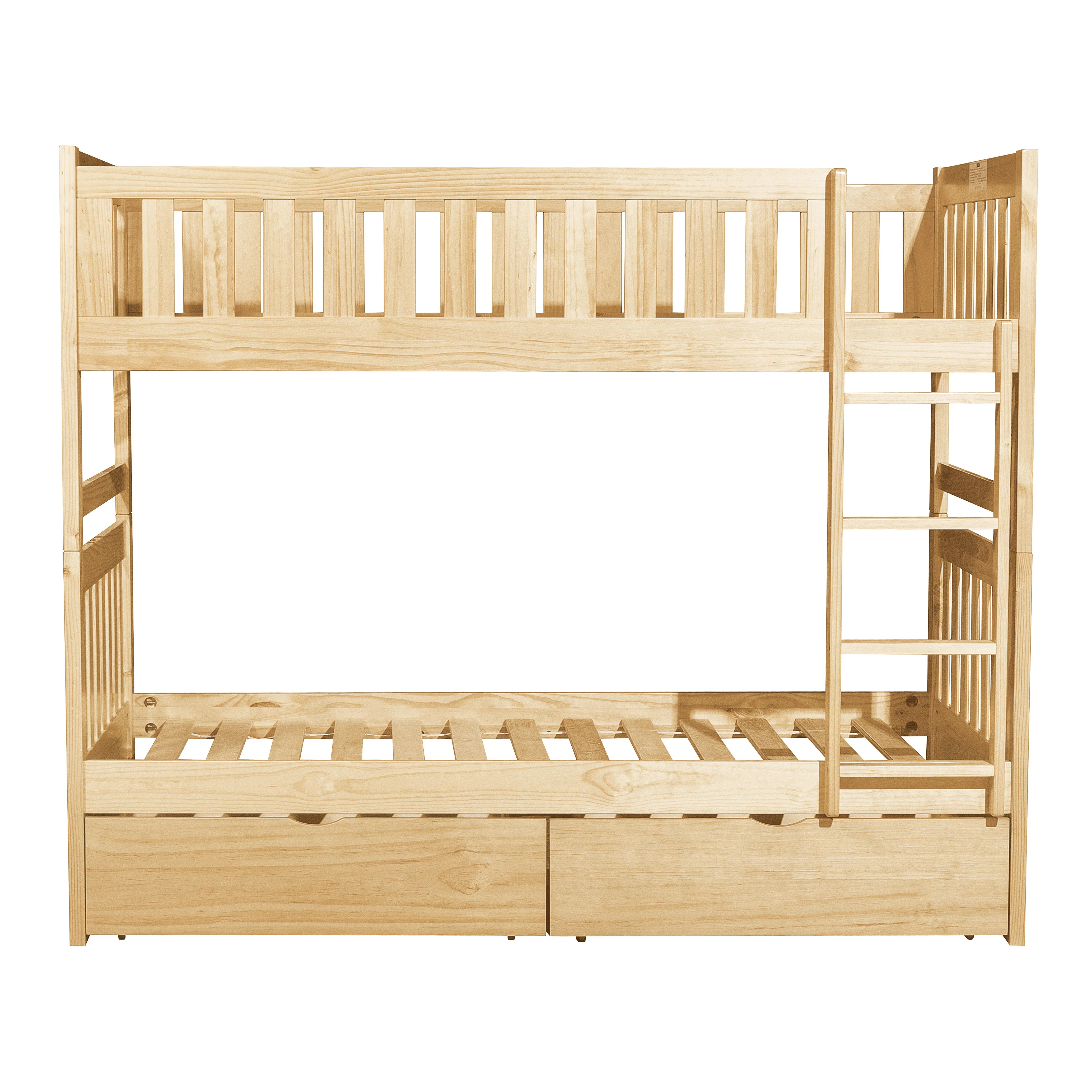 Bartly Twin/Twin Bunk Bed With Storage Boxes - Image 3