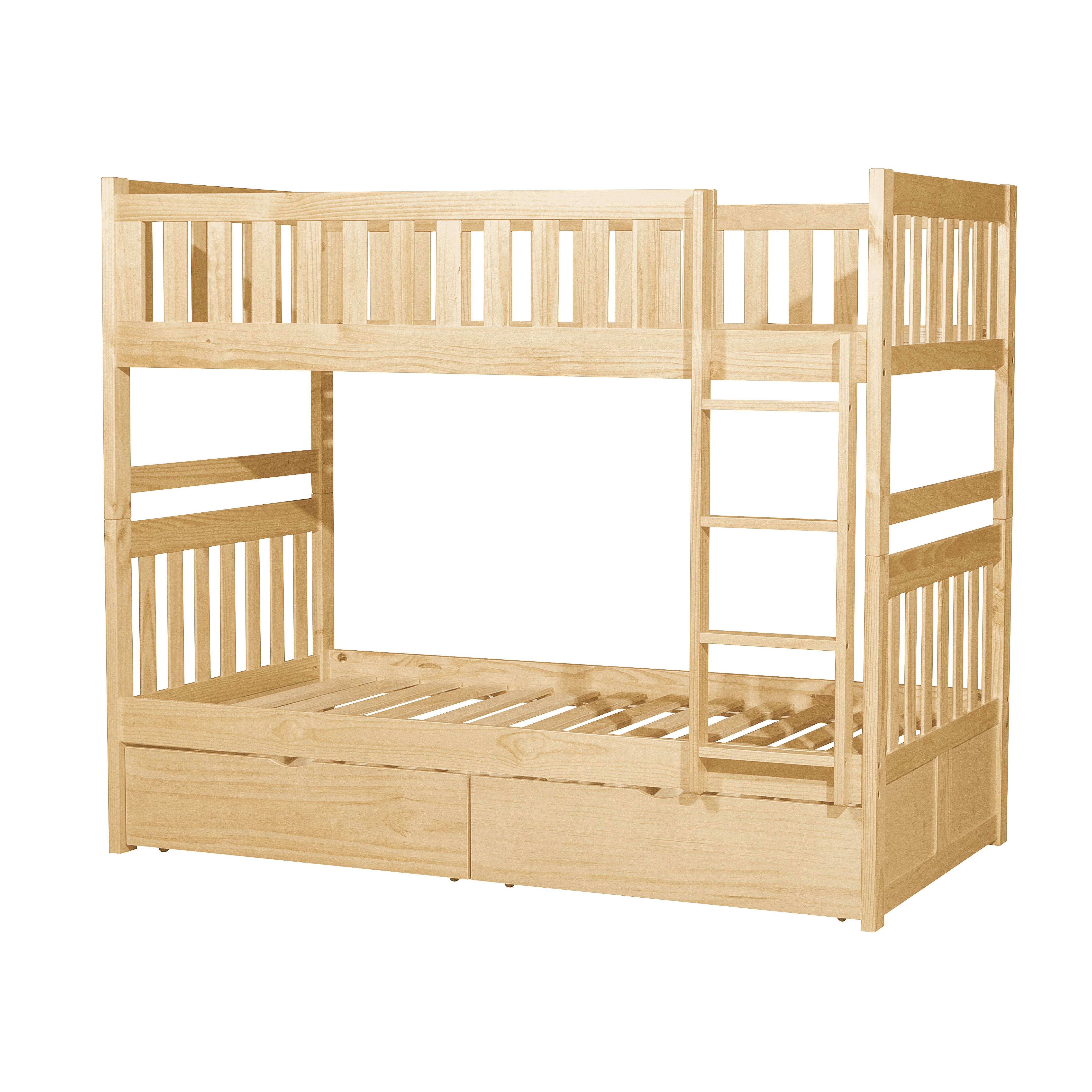 Bartly Twin/Twin Bunk Bed With Storage Boxes - Image 4