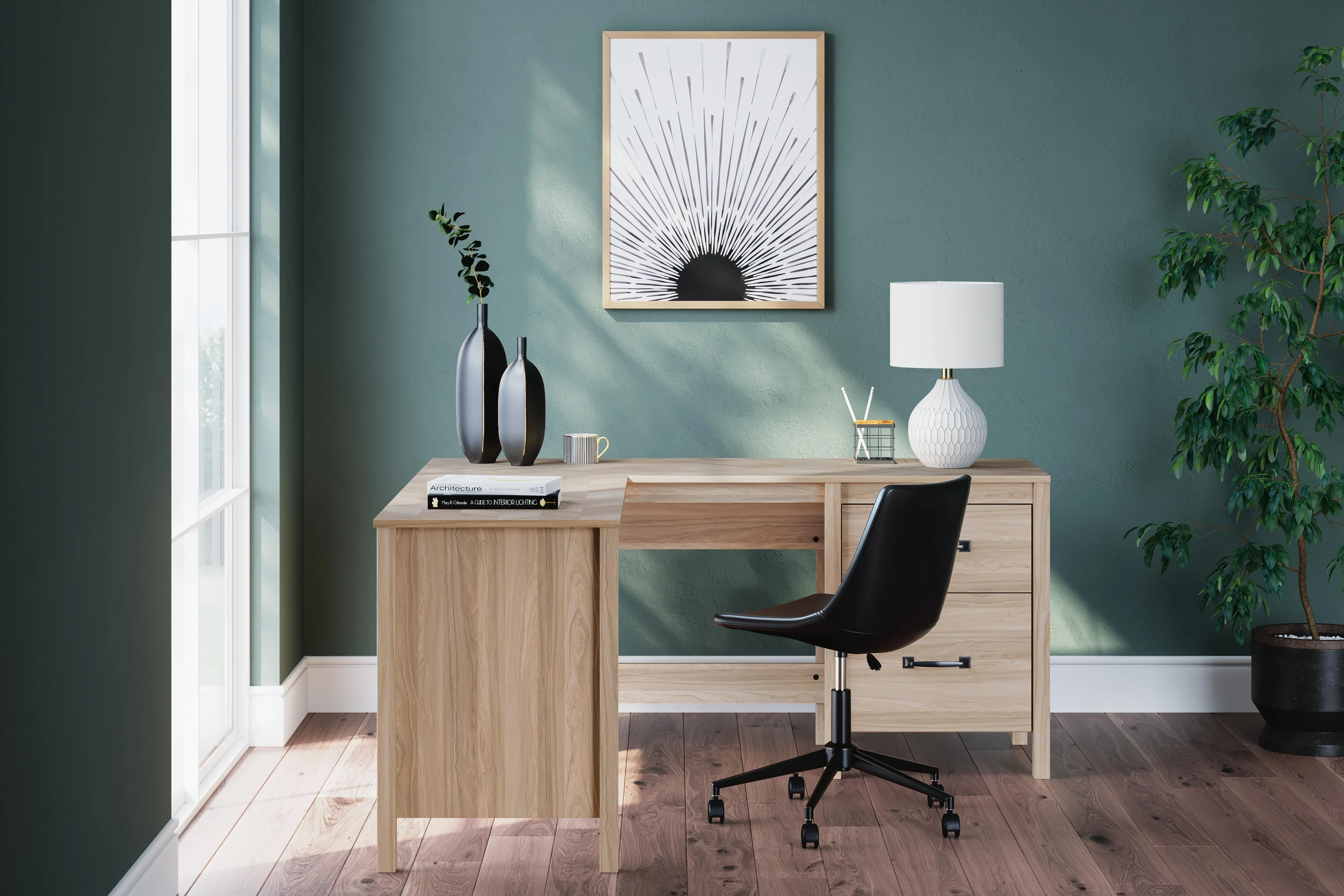 Battelle 60" Home Office Desk with Return - Image 2