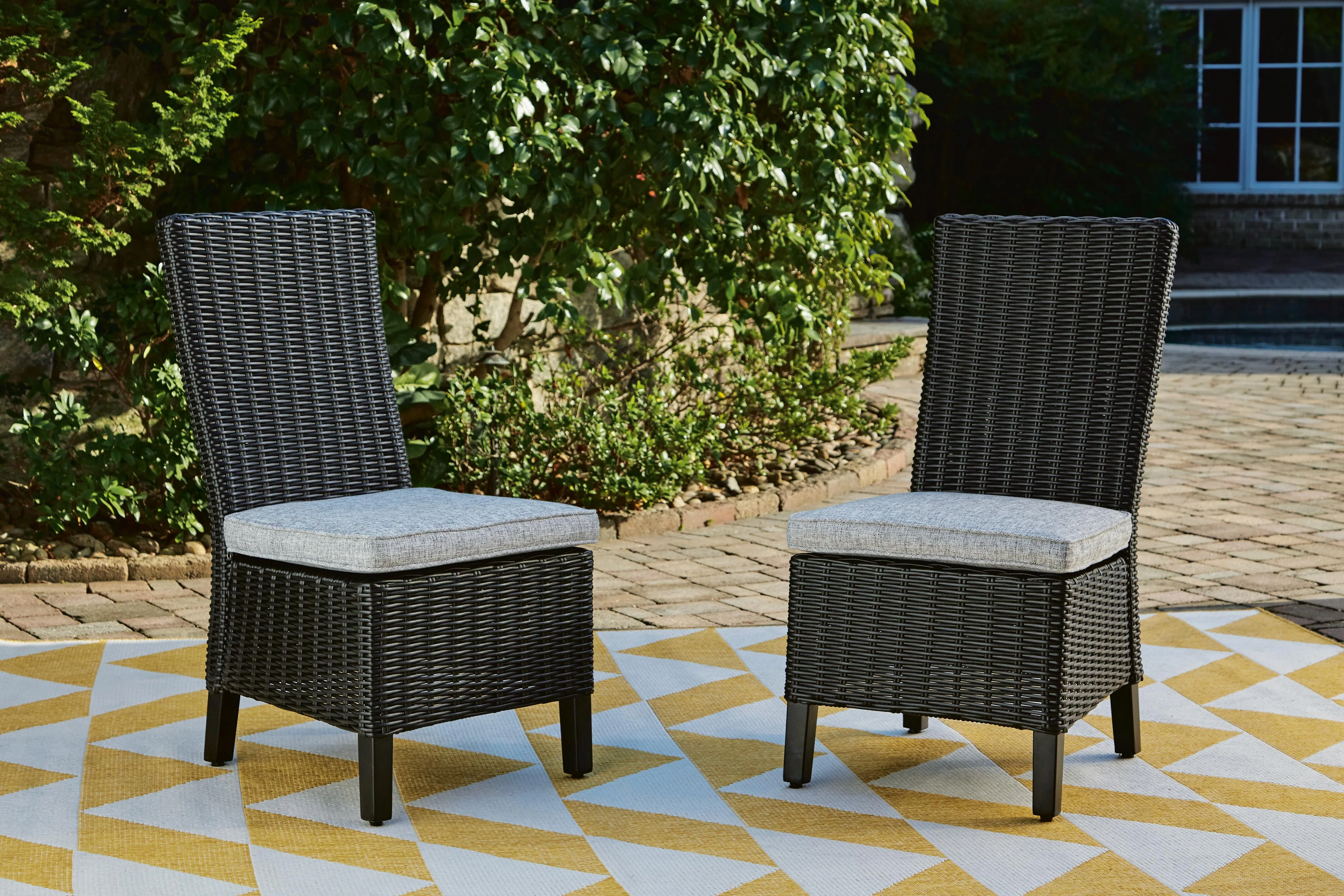 Beachcroft Outdoor Side Chair with Cushion (Set of 2) - Image 2