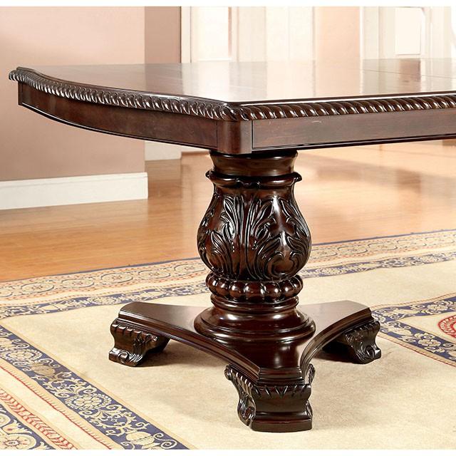 Bellagio Brown Cherry Dining Table w/ 2 Leaves - Image 3