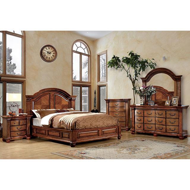 Bellagrand Antique Tobacco Oak Cal.King Bed - Image 2