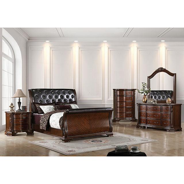 Bellefonte Brown Cherry Mirror - Image 2