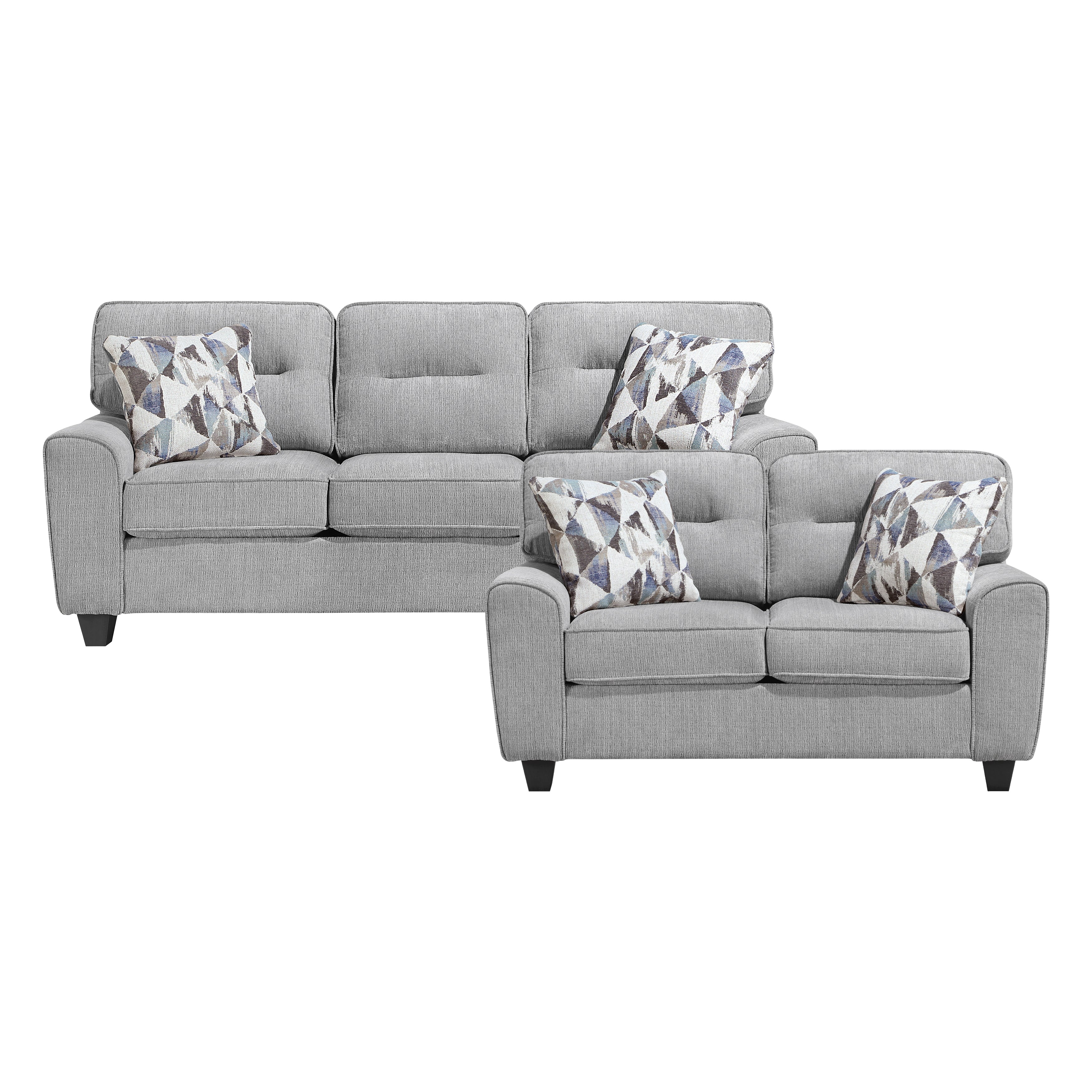 Bennett 2pc Set: Sofa, Love - Image 10