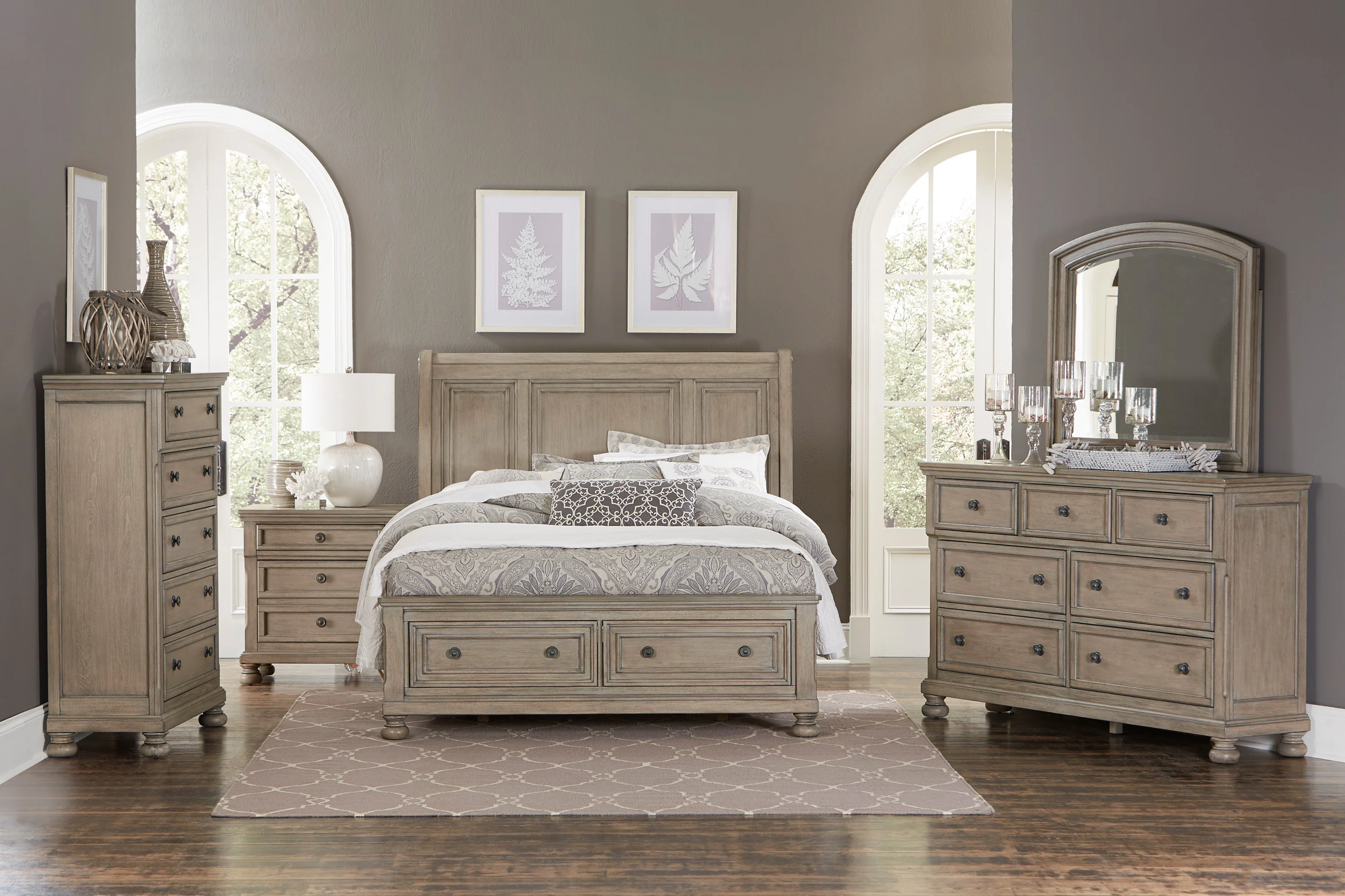 Bethel Platform Bed With Footboard Storage - Image 3