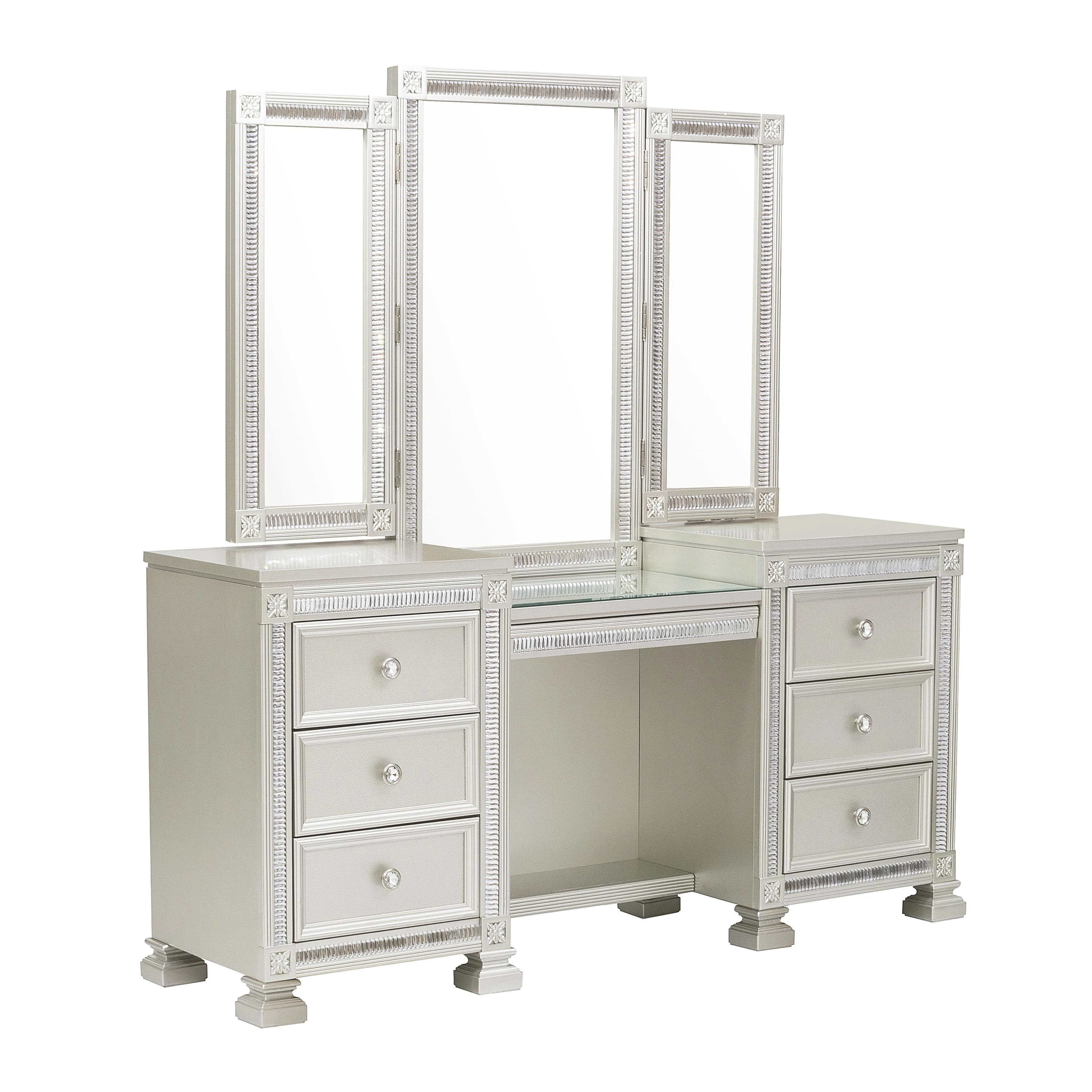 Bevelle Dressing Table With Mirror - Image 2