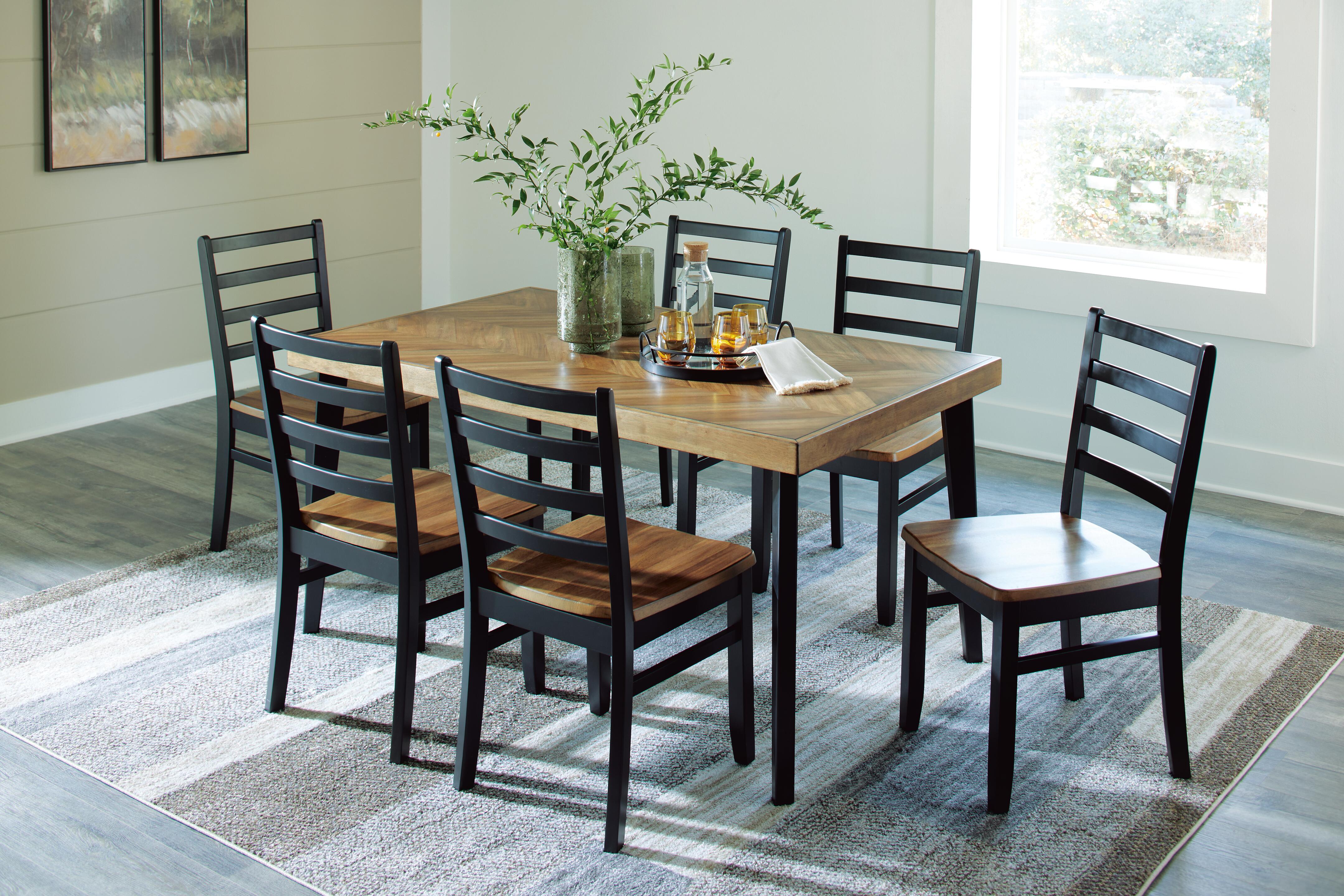 Blondon Dining Table and 6 Chairs (Set of 7) - Image 9