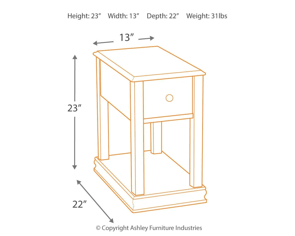 Breegin Chairside End Table - Image 24