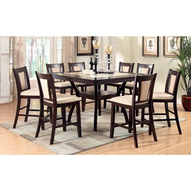 BRENT II Dark Cherry/Ivory Counter Ht. Chair (2/CTN) - Image 3