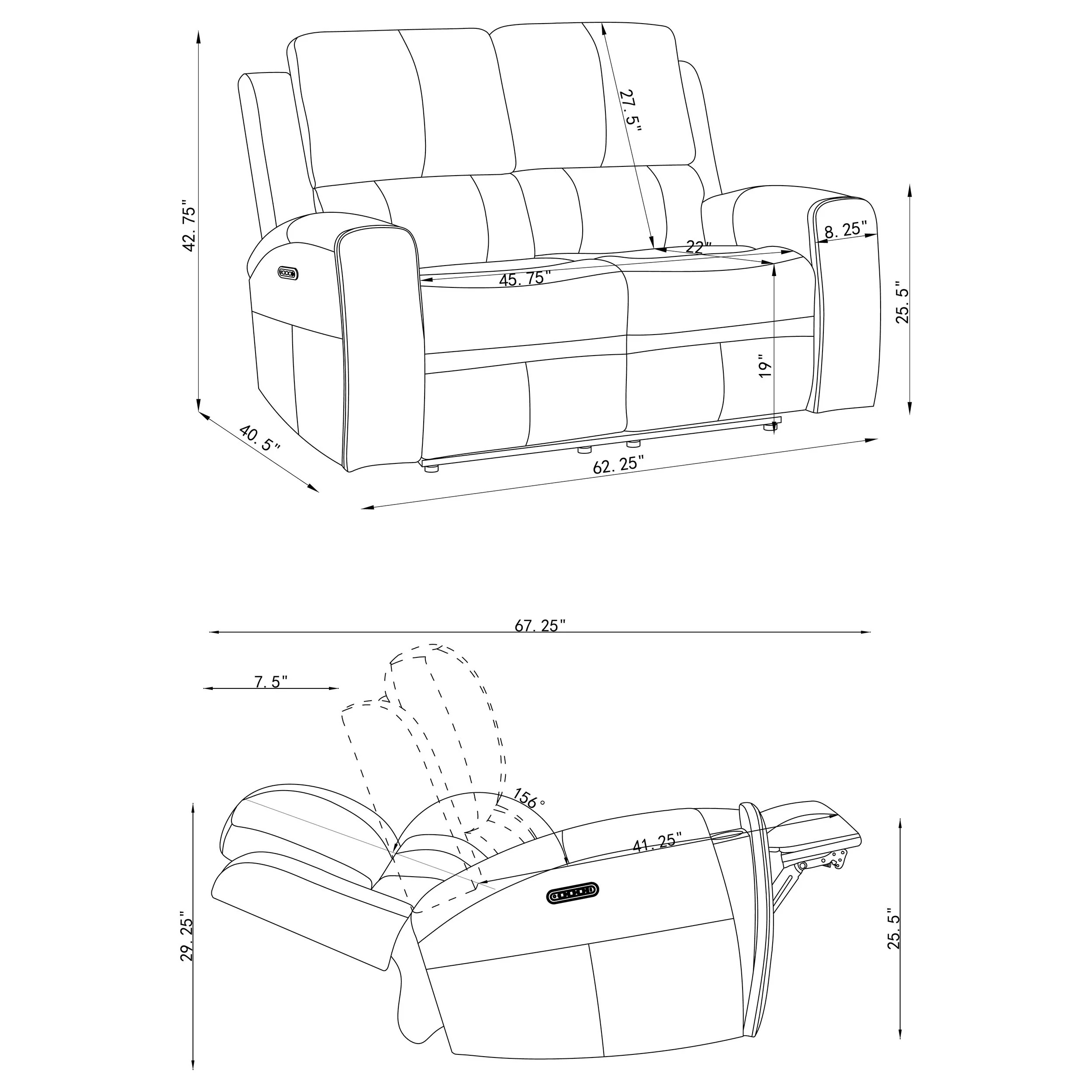 Brickston Triple Power Reclining Sofa Set - Image 65