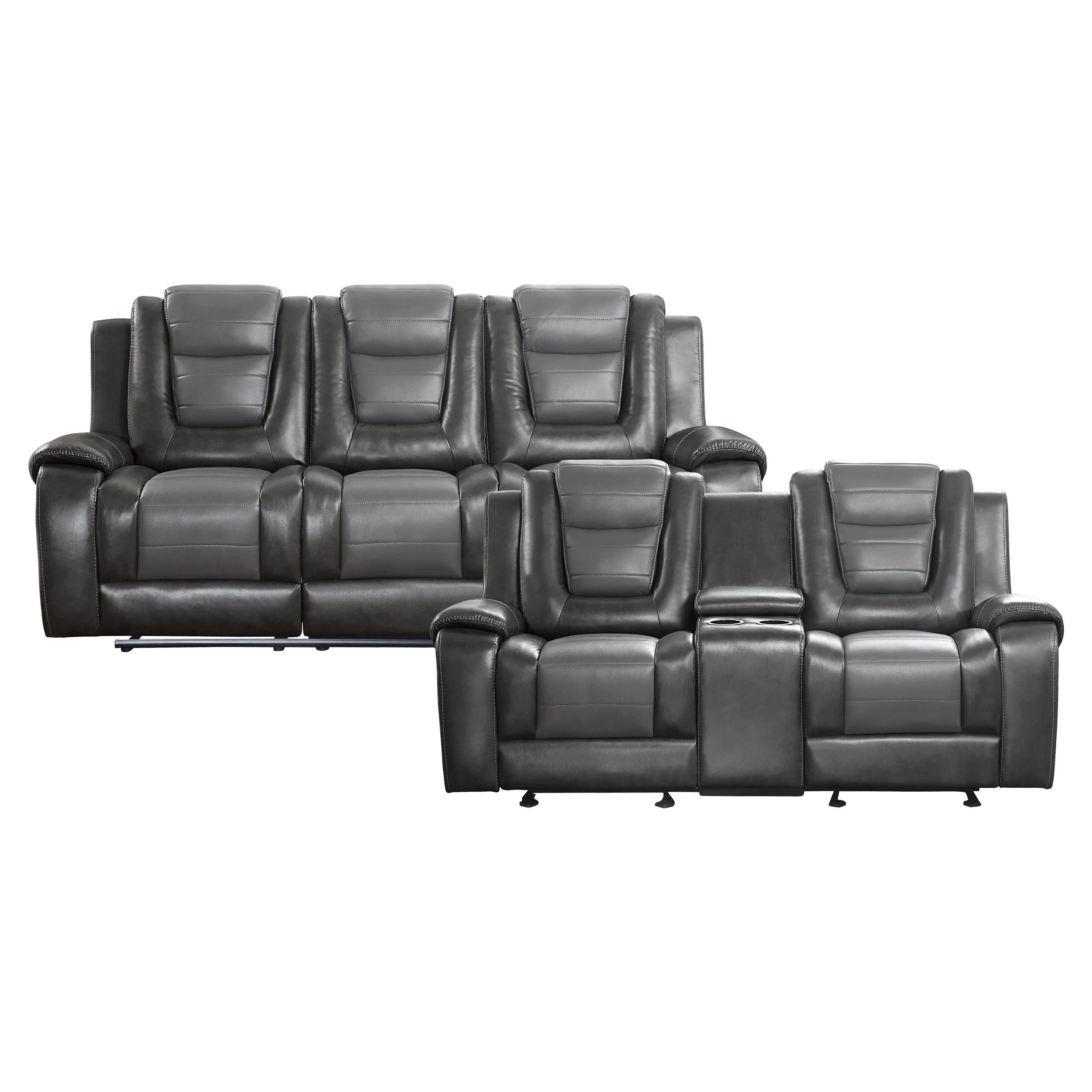 Briscoe 2pc Set: Sofa, Love - Image 10
