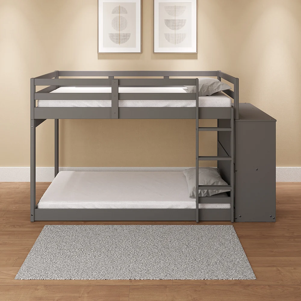 Bunk Bed (T/T) w/4 Drawers & 3 Compartments - Image 7