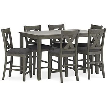 Caitbrook Counter Height Dining Table and Bar Stools (Set of 7) - Image 3