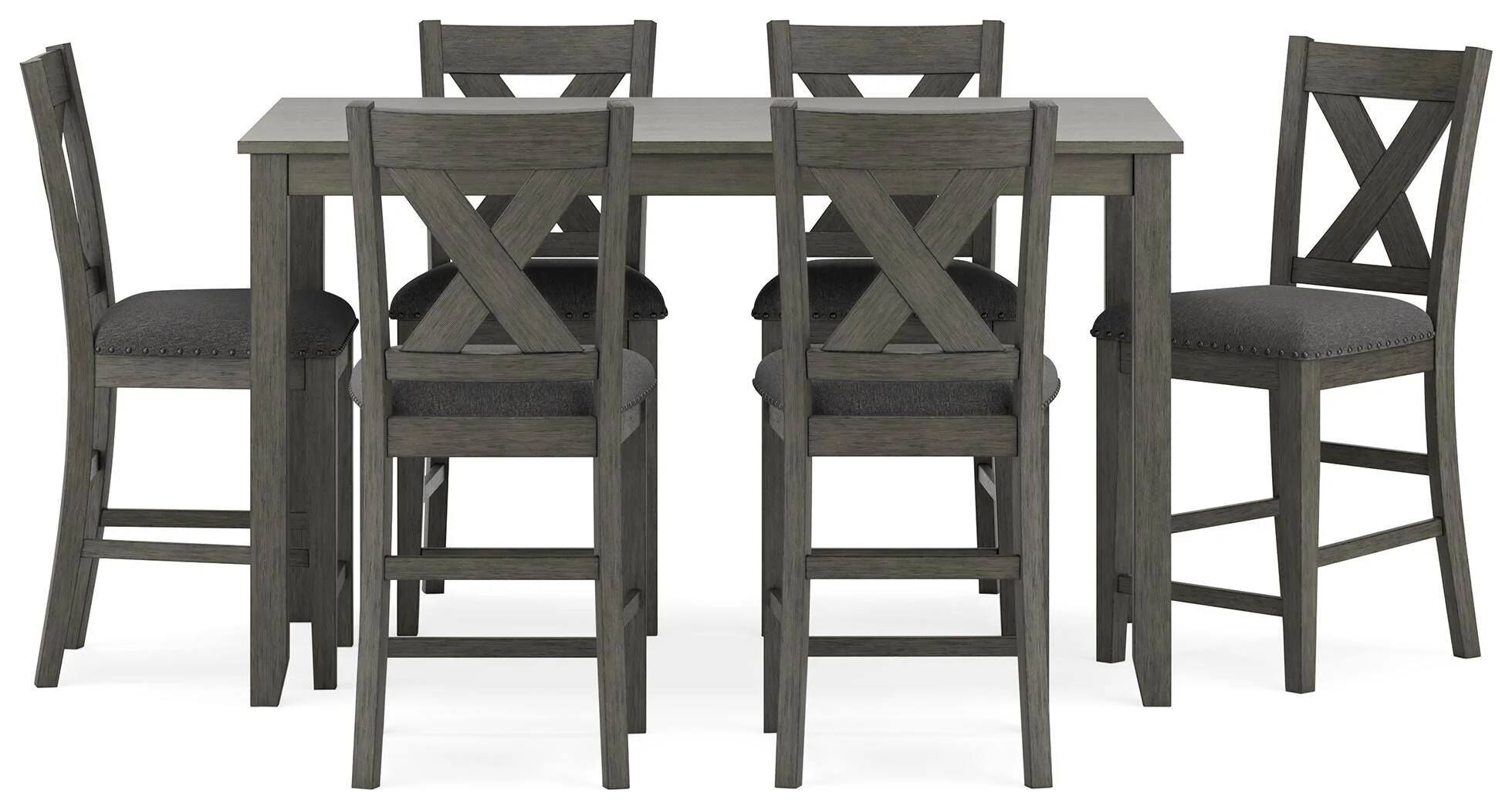 Caitbrook Counter Height Dining Table and Bar Stools (Set of 7) - Image 4
