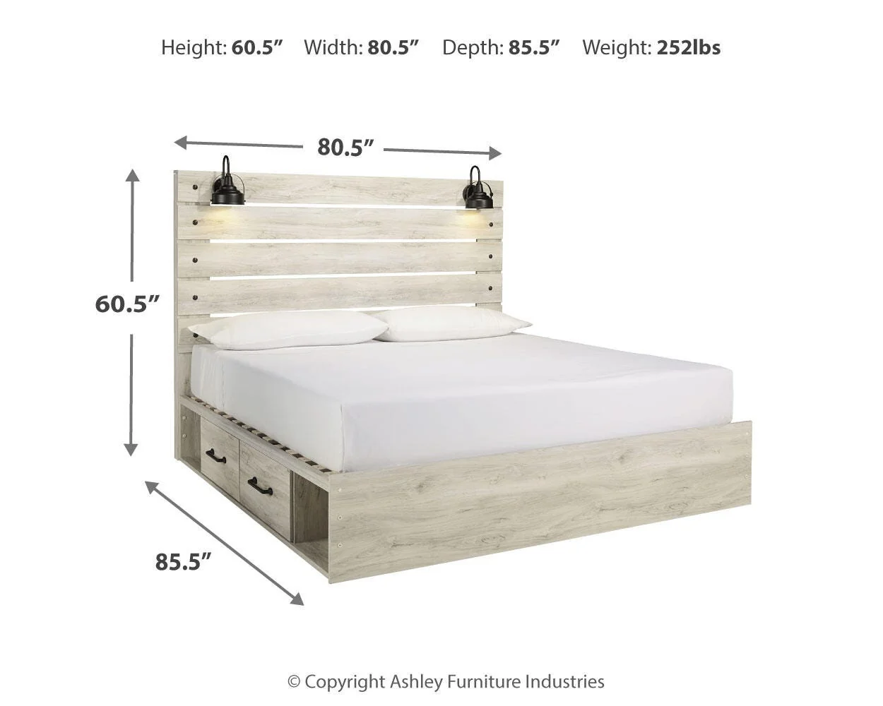 Cambeck Bed with 2 Storage Drawers - Image 39