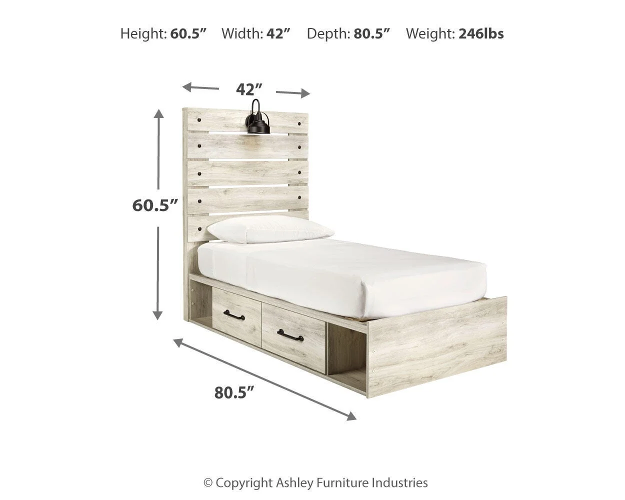 Cambeck Bed with 4 Storage Drawers - Image 11
