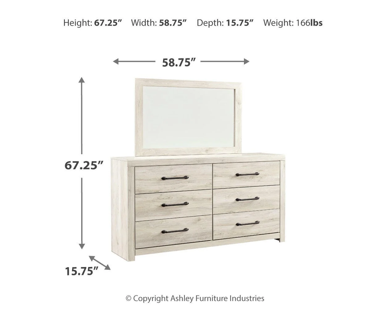 Cambeck Dresser and Mirror - Image 17