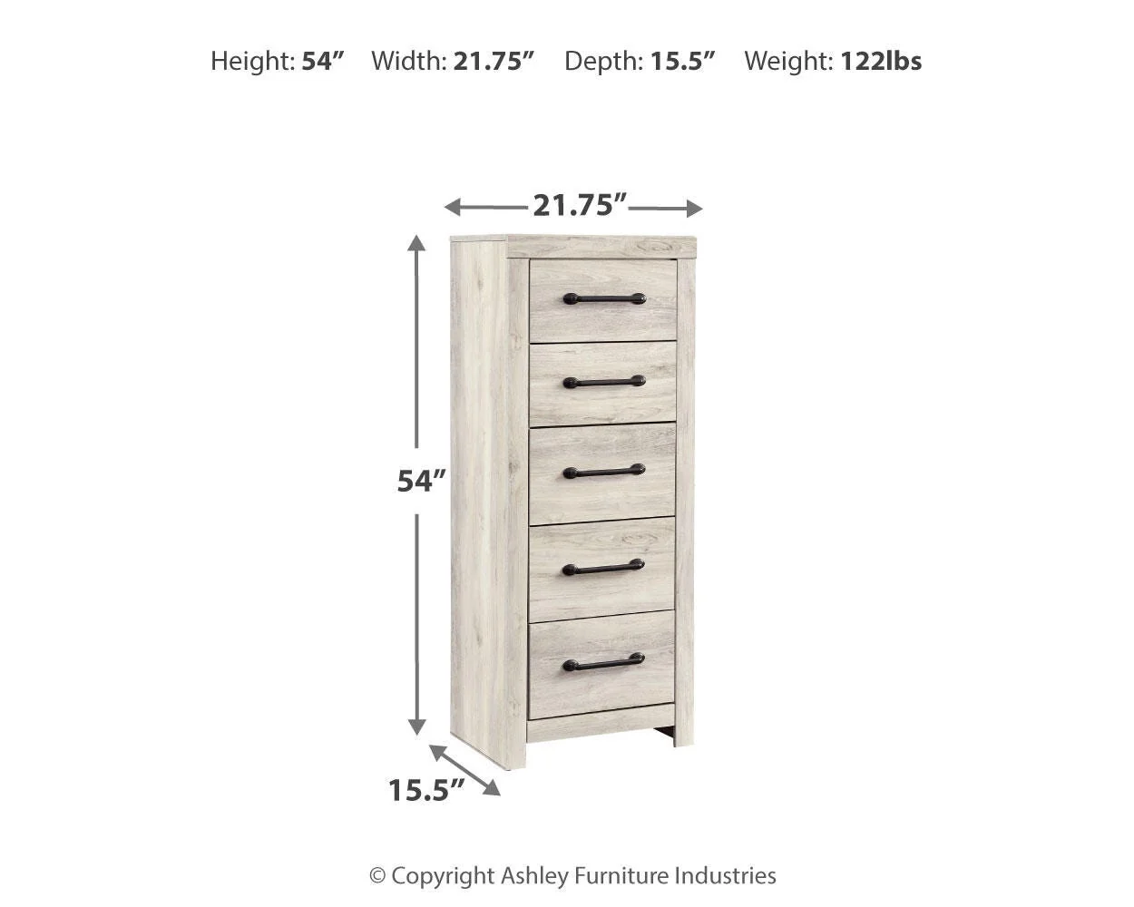 Cambeck Narrow Chest of Drawers - Image 4