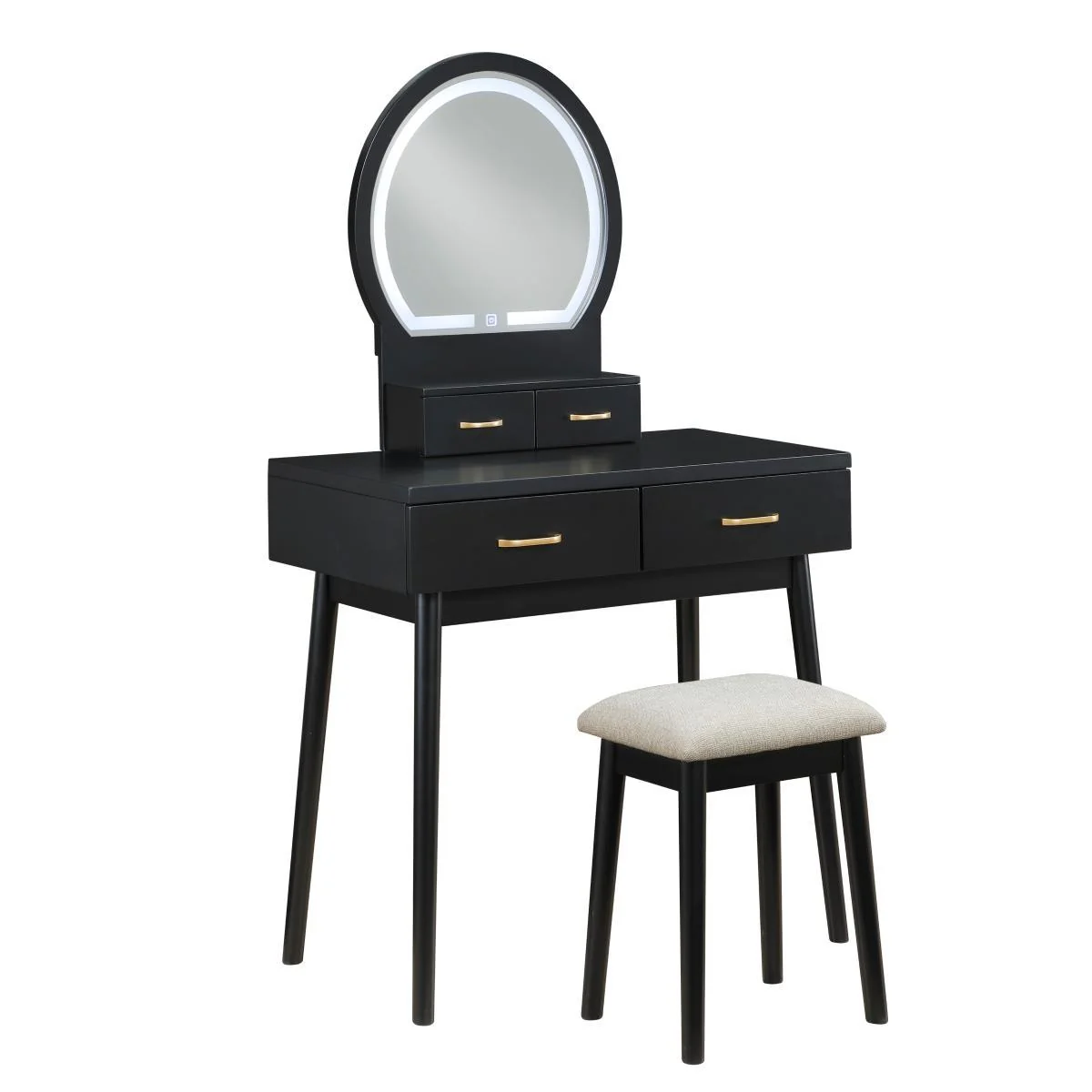 Camilla Vanity Dresser with Mirror and Stool