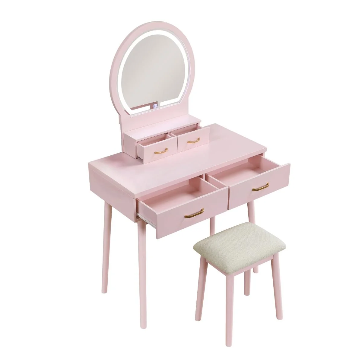 Camilla Vanity Dresser with Mirror and Stool - Image 21