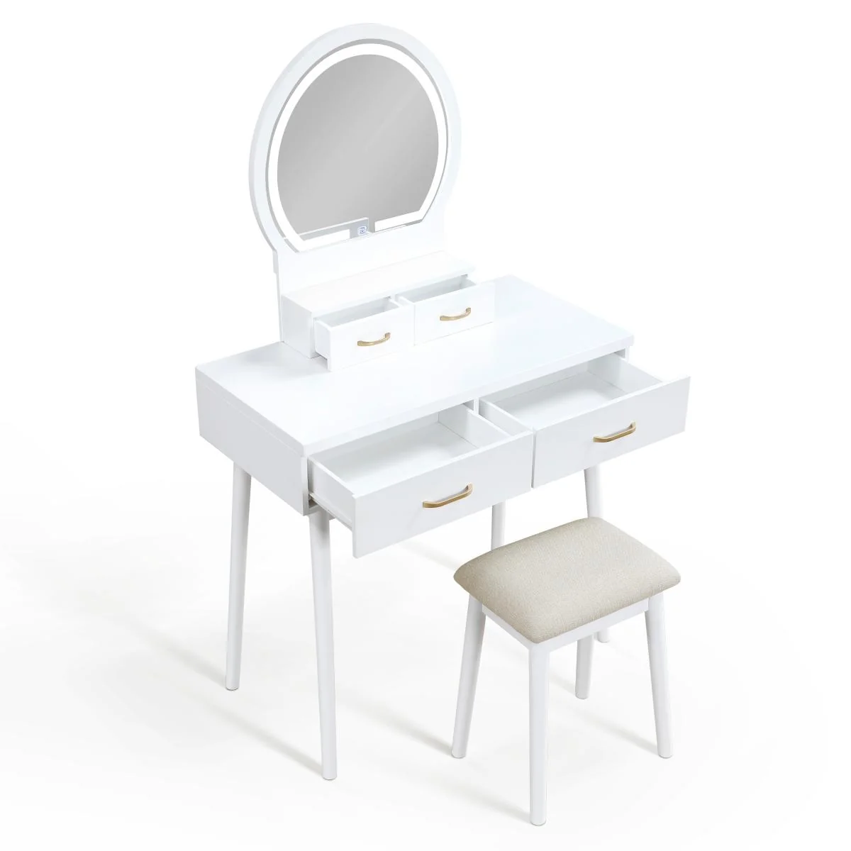 Camilla Vanity Dresser with Mirror and Stool - Image 28