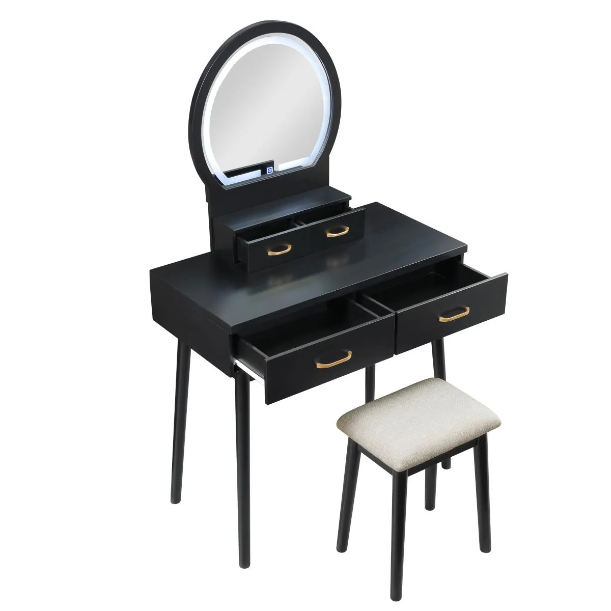 Camilla Vanity Dresser with Mirror and Stool - Image 7