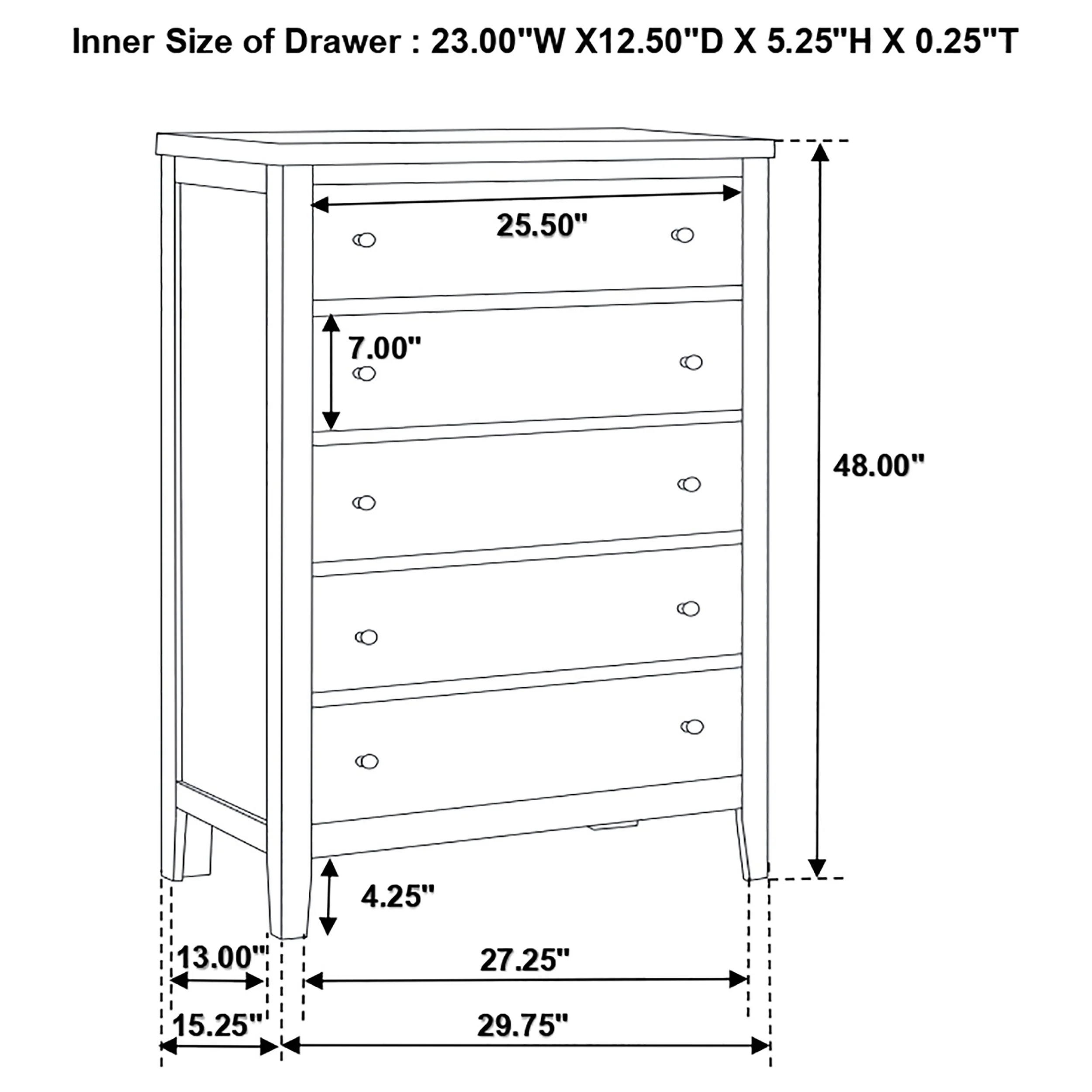 Carlton Chest of Drawers - Image 12