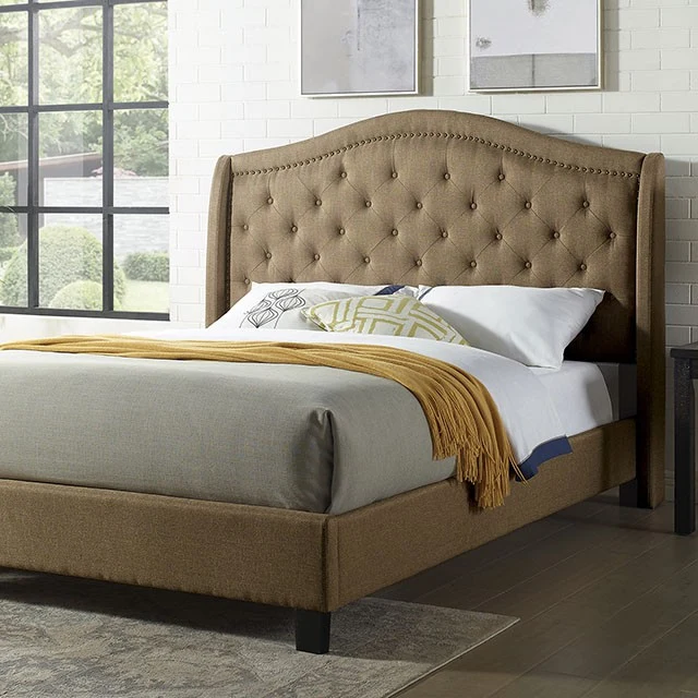 Carly Cal.King, E.King, Full, & Queen Bed Grey & Brown - Image 3