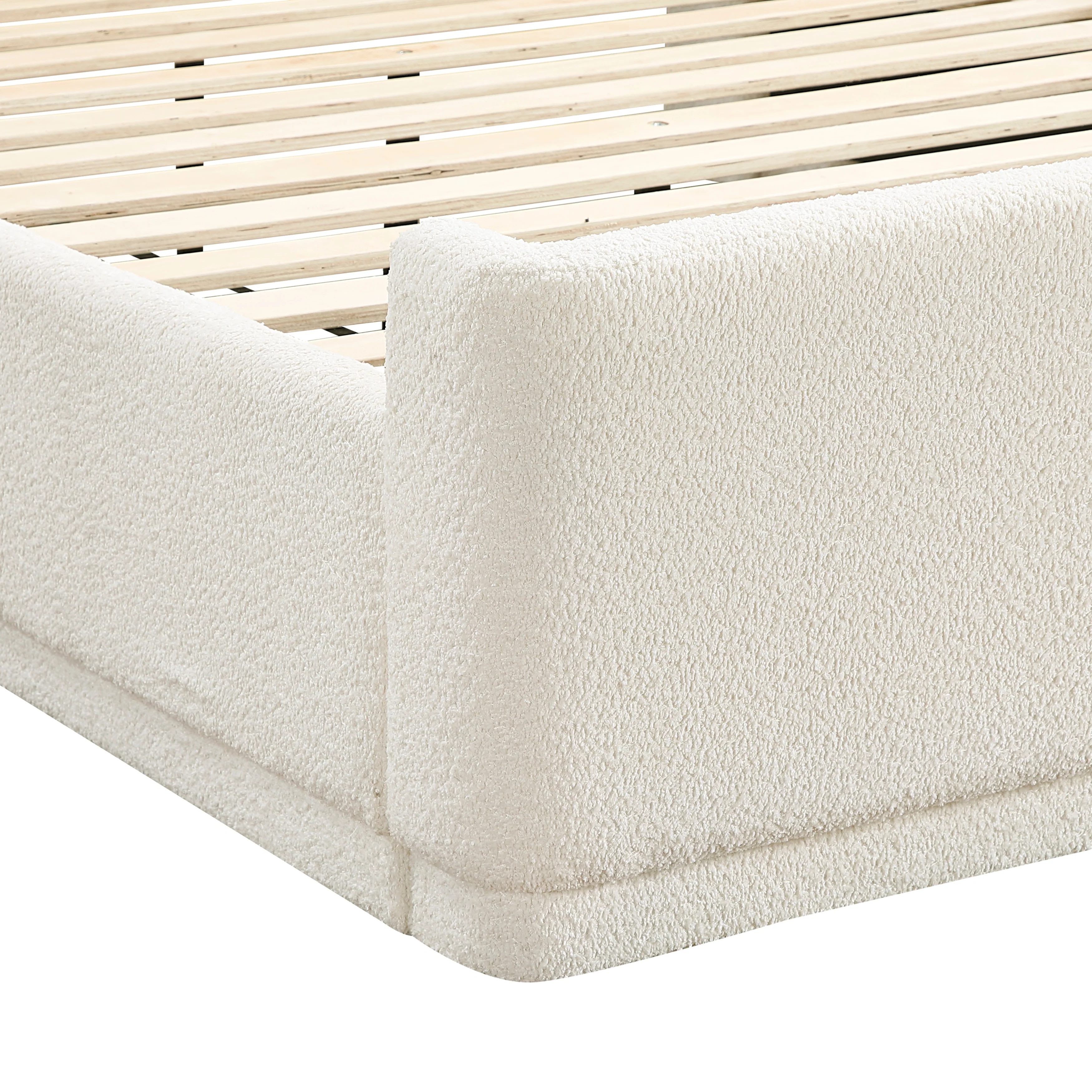 Carmel Queen Platform Bed Beige - Image 12