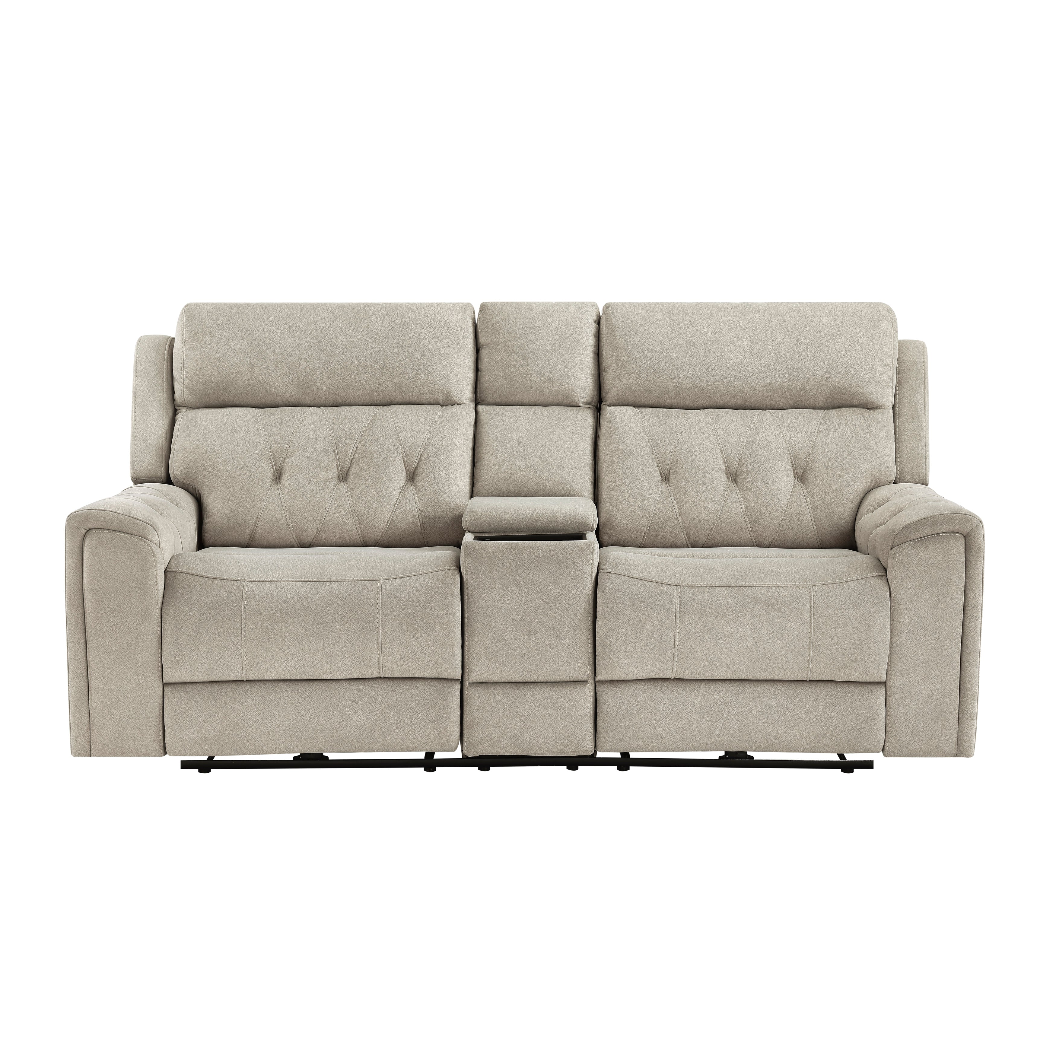 Celeste Power Double Reclining Love Seat With Center Console, Power Headrests, Hidden Arms Cup Holders, Charging Ports And Wireless Charger - Image 11