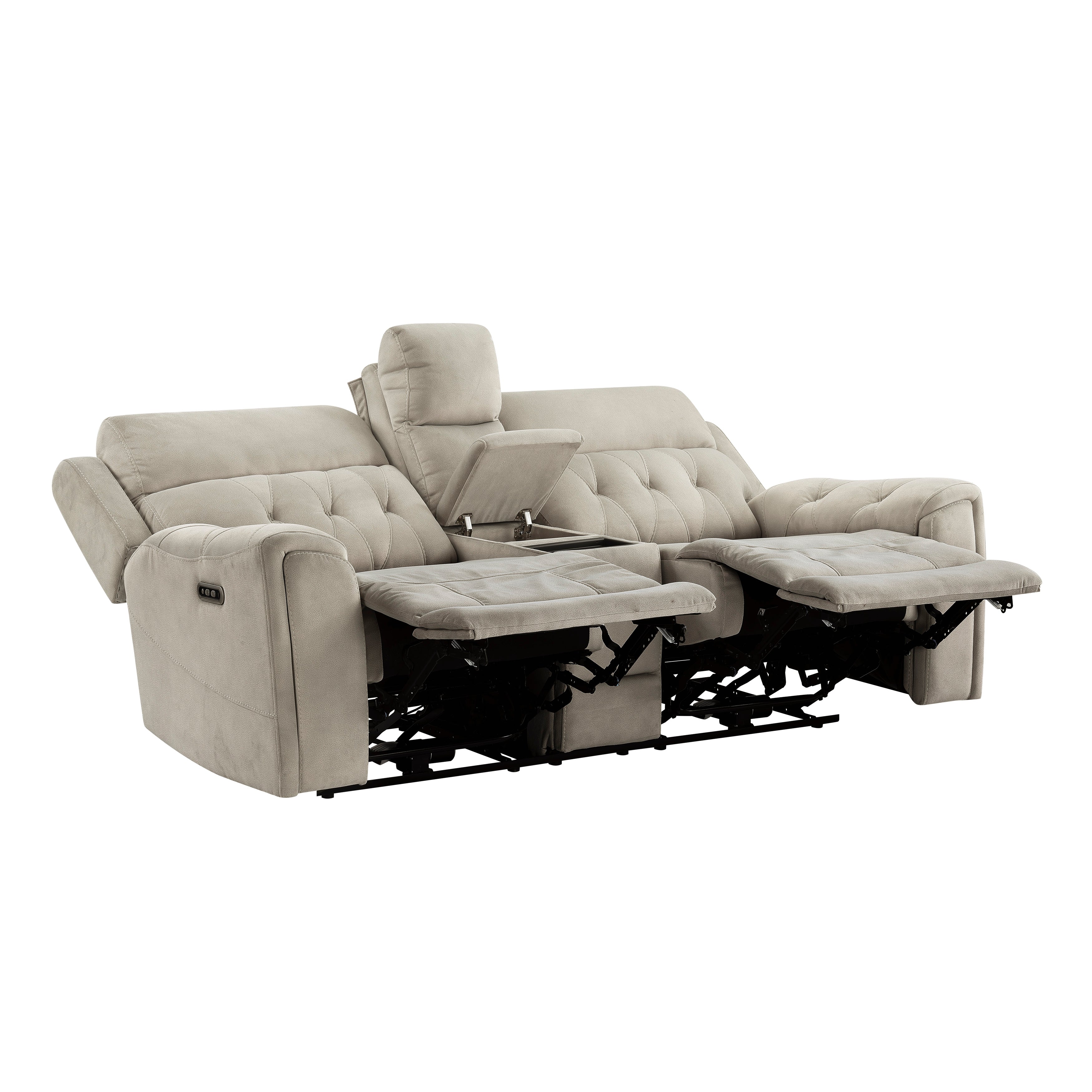 Celeste Power Double Reclining Love Seat With Center Console, Power Headrests, Hidden Arms Cup Holders, Charging Ports And Wireless Charger - Image 15