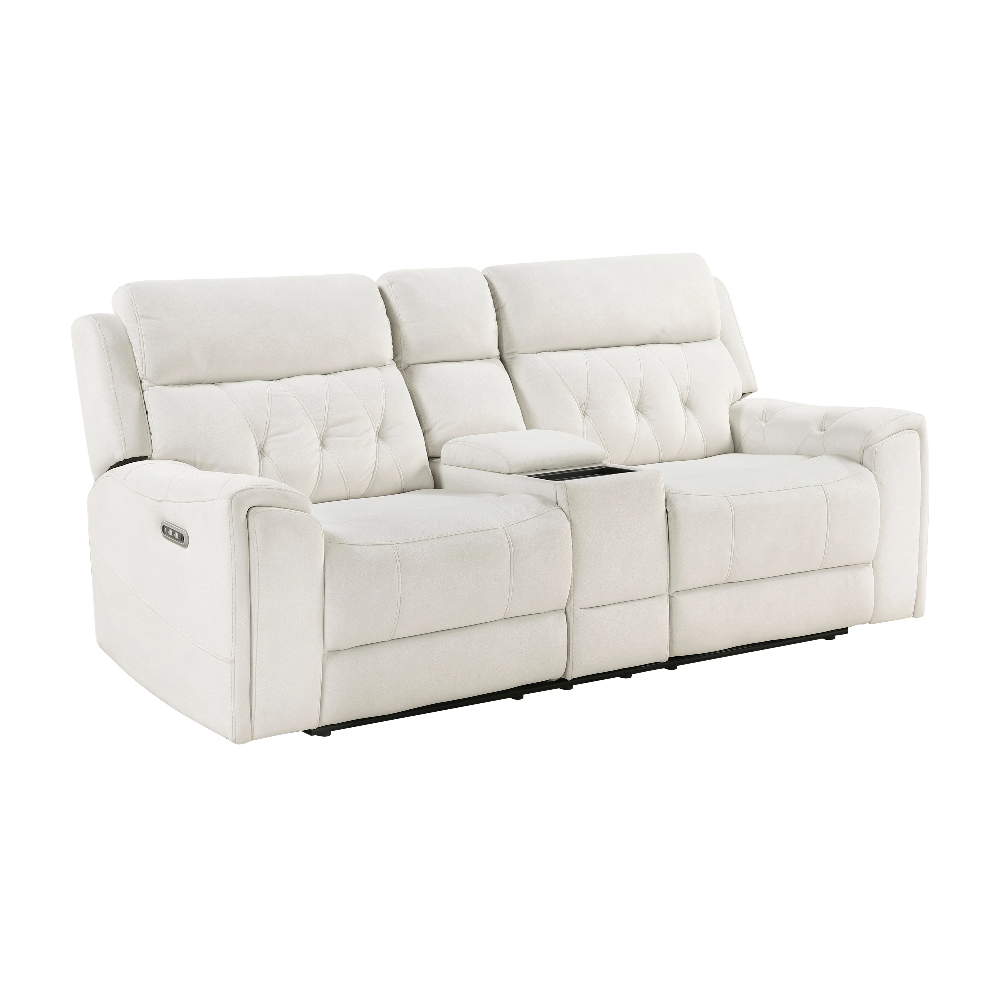 Celeste Power Double Reclining Love Seat With Center Console, Power Headrests, Hidden Arms Cup Holders, Charging Ports And Wireless Charger - Image 3