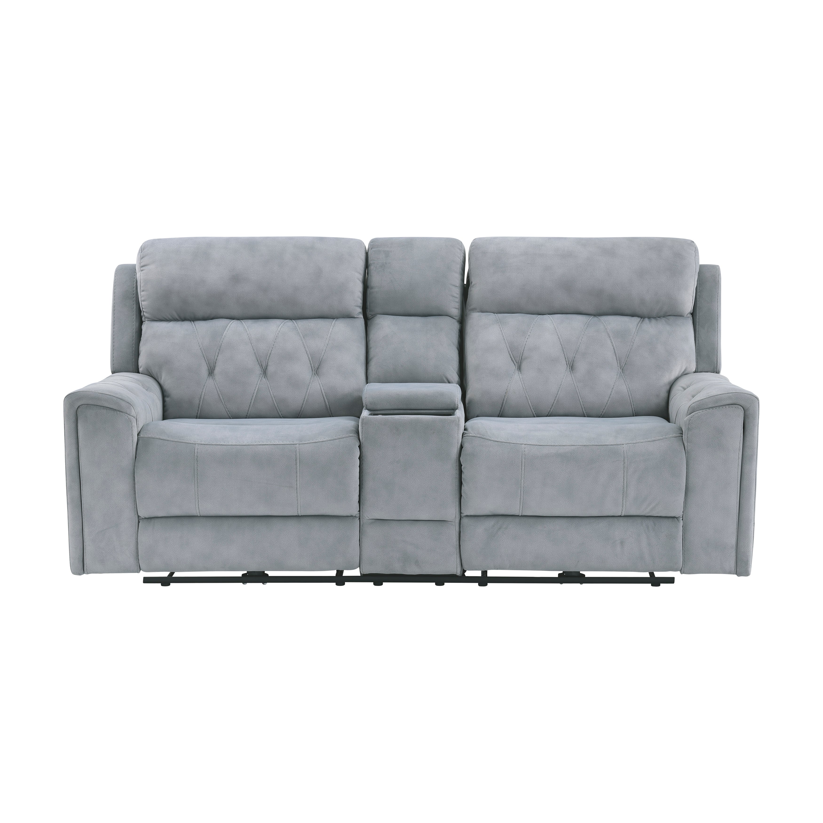 Celeste Power Double Reclining Love Seat With Center Console, Power Headrests, Hidden Arms Cup Holders, Charging Ports And Wireless Charger - Image 7