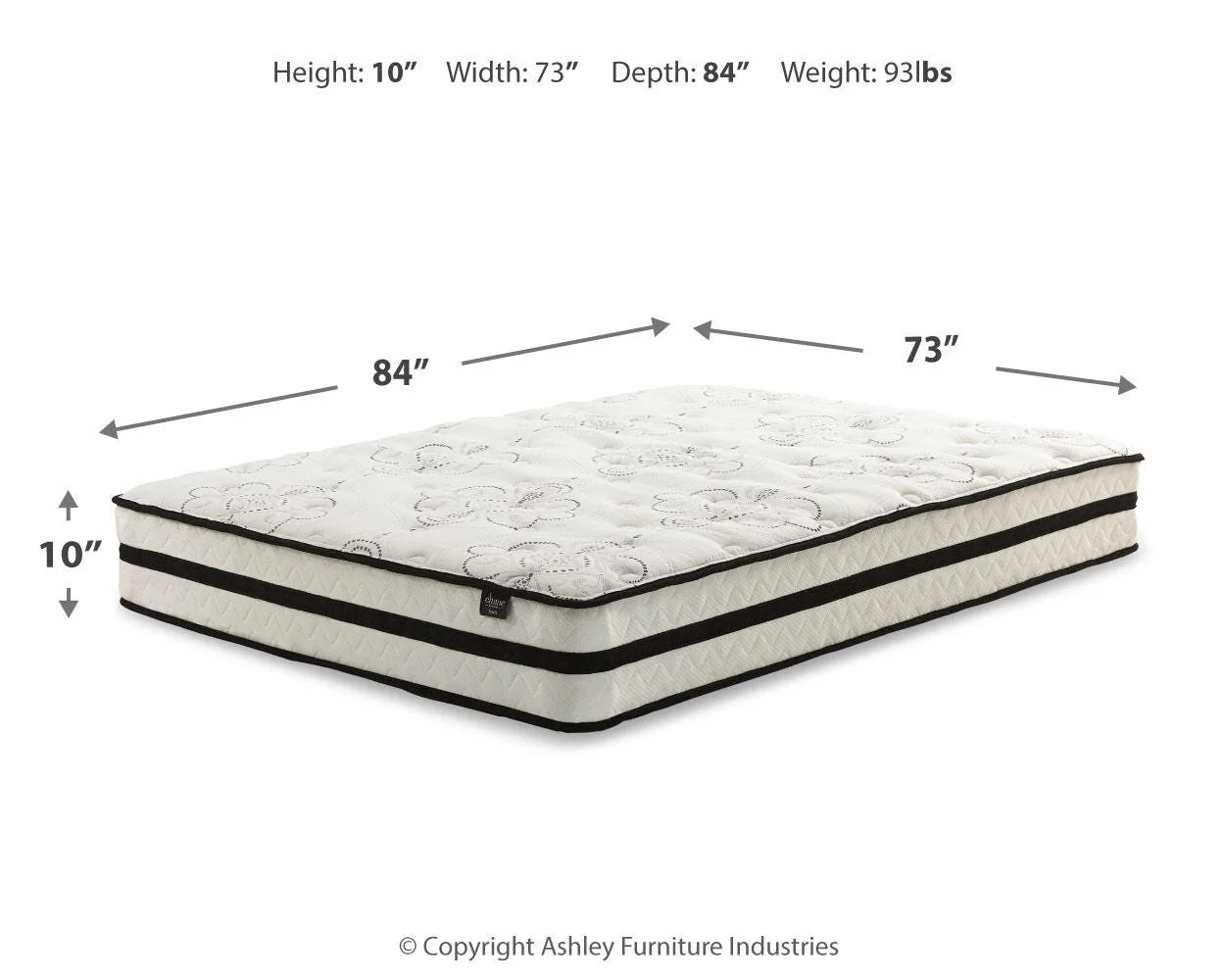 Chime 10 Inch Hybrid Mattress Package - Image 7