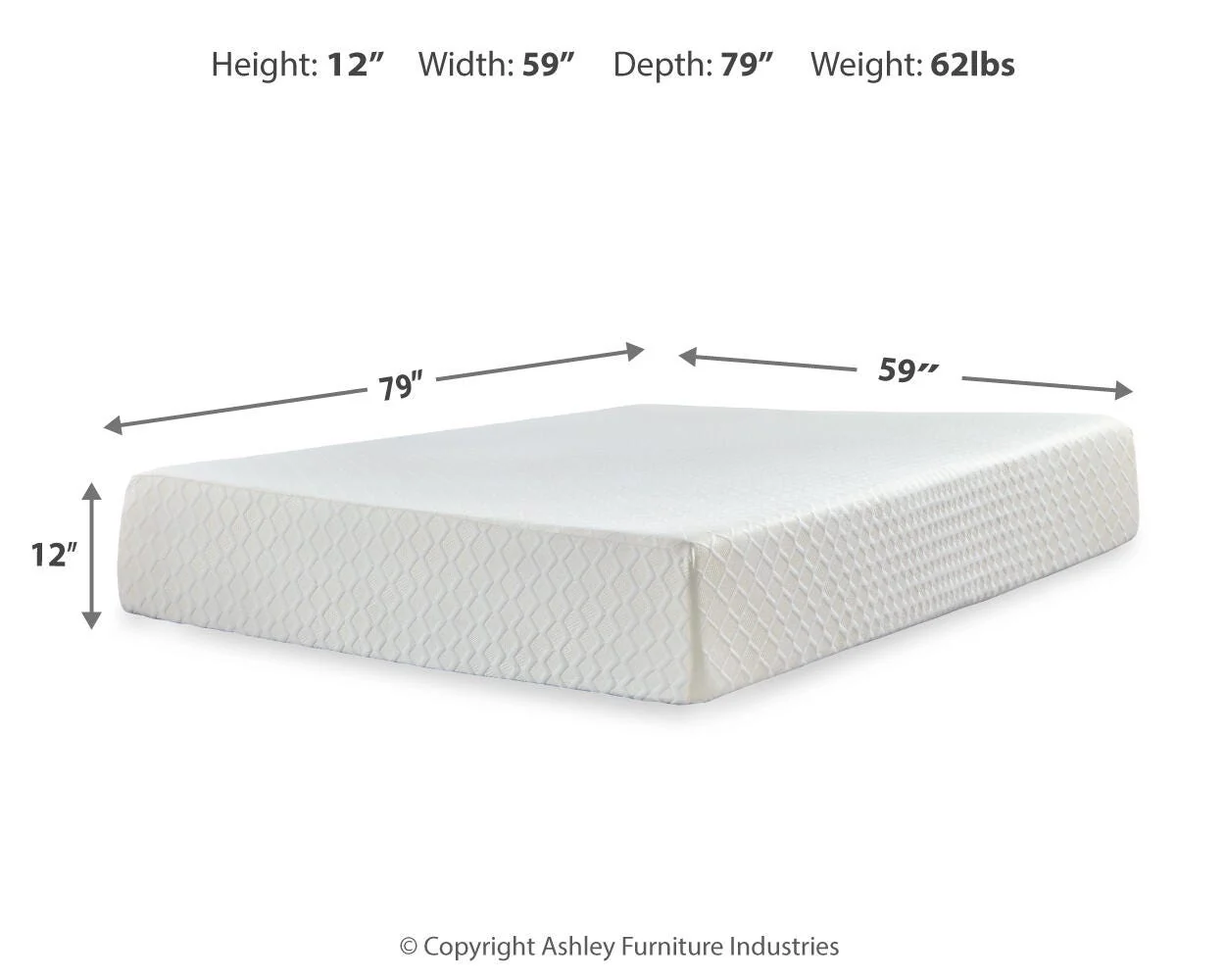 Chime 12 Inch Memory Foam Mattress in a Box - Image 67
