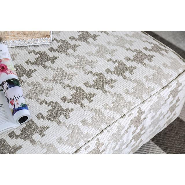 Christine Light Gray/Pattern Ottoman - Image 2