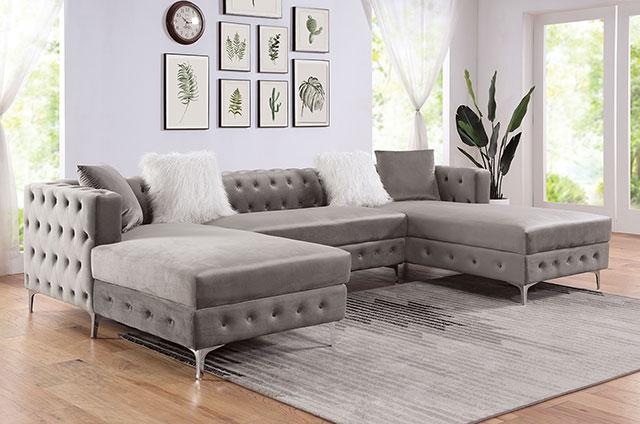 CIABATTONI Sectional, Gray - Image 3
