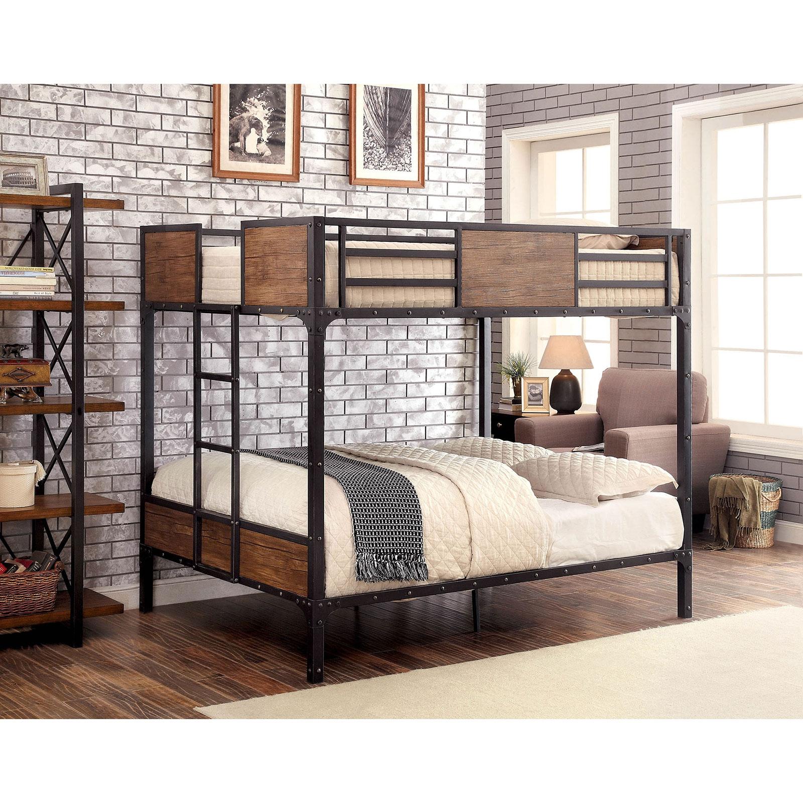 CLAPTON Black Full/Full Bunk Bed - Image 2
