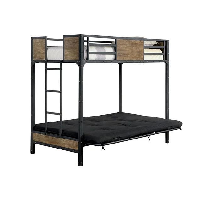 CLAPTON Black Twin Bed w/ Futon Base - Image 2