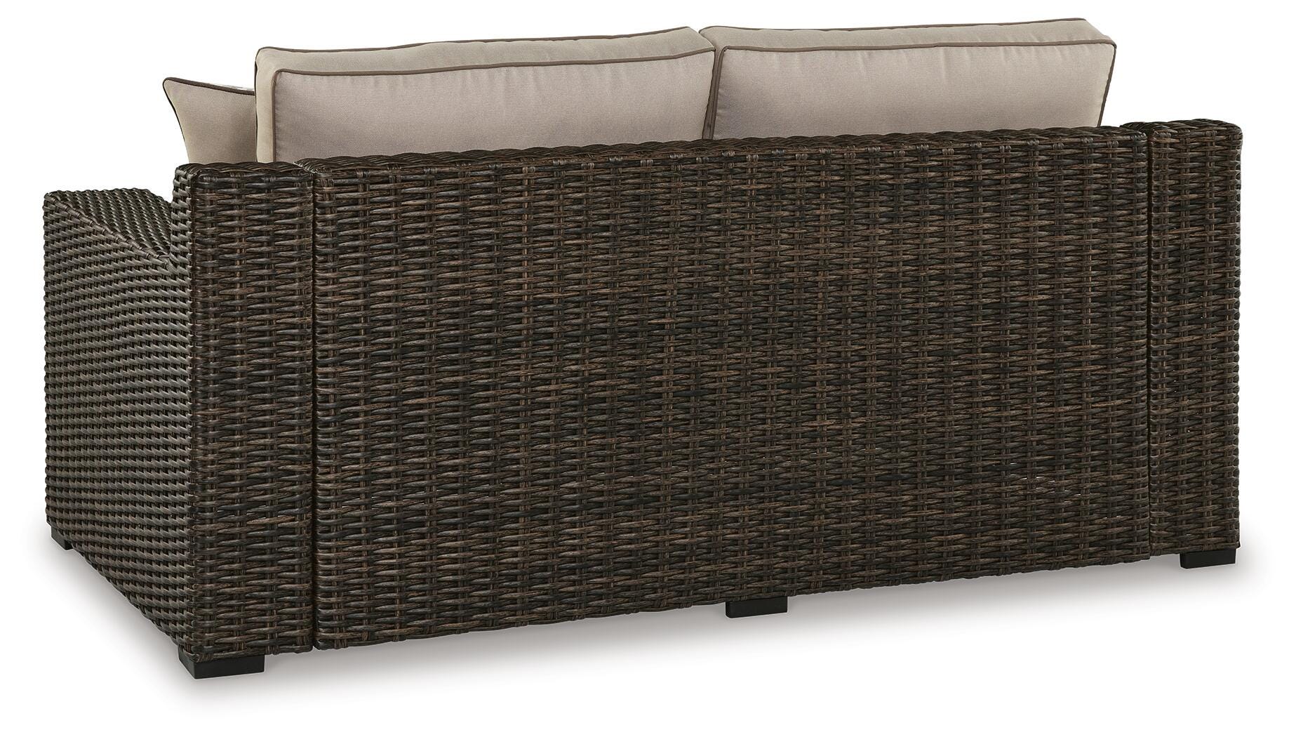 Coastline Bay Outdoor Loveseat with Cushion - Image 5