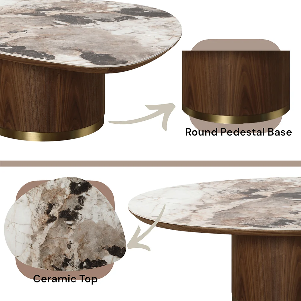 Coffee Table w/Ceramic Top - Image 4