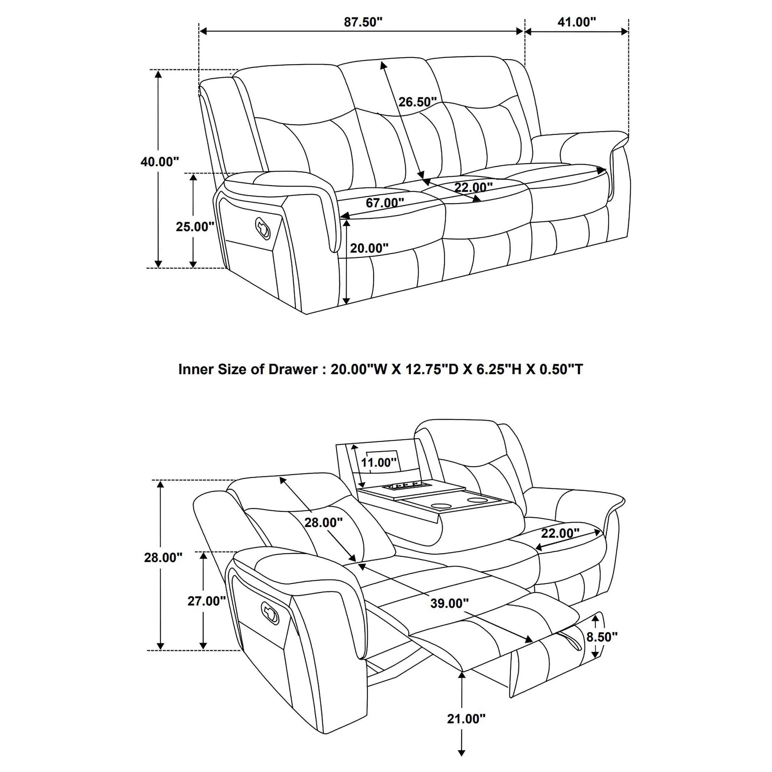 Conrad Reclining Sofa - Image 12