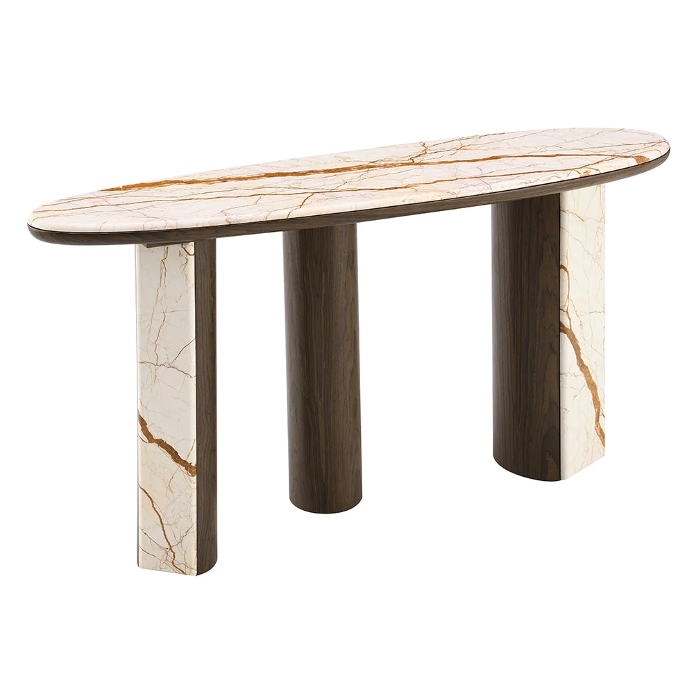 Console Table W/Marble Top - Image 2