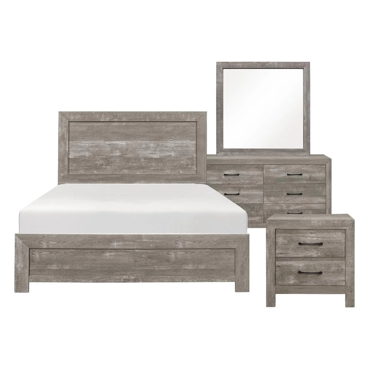 Corbin 4 & 5 Piece Bed Set Brown & Gray - Image 15