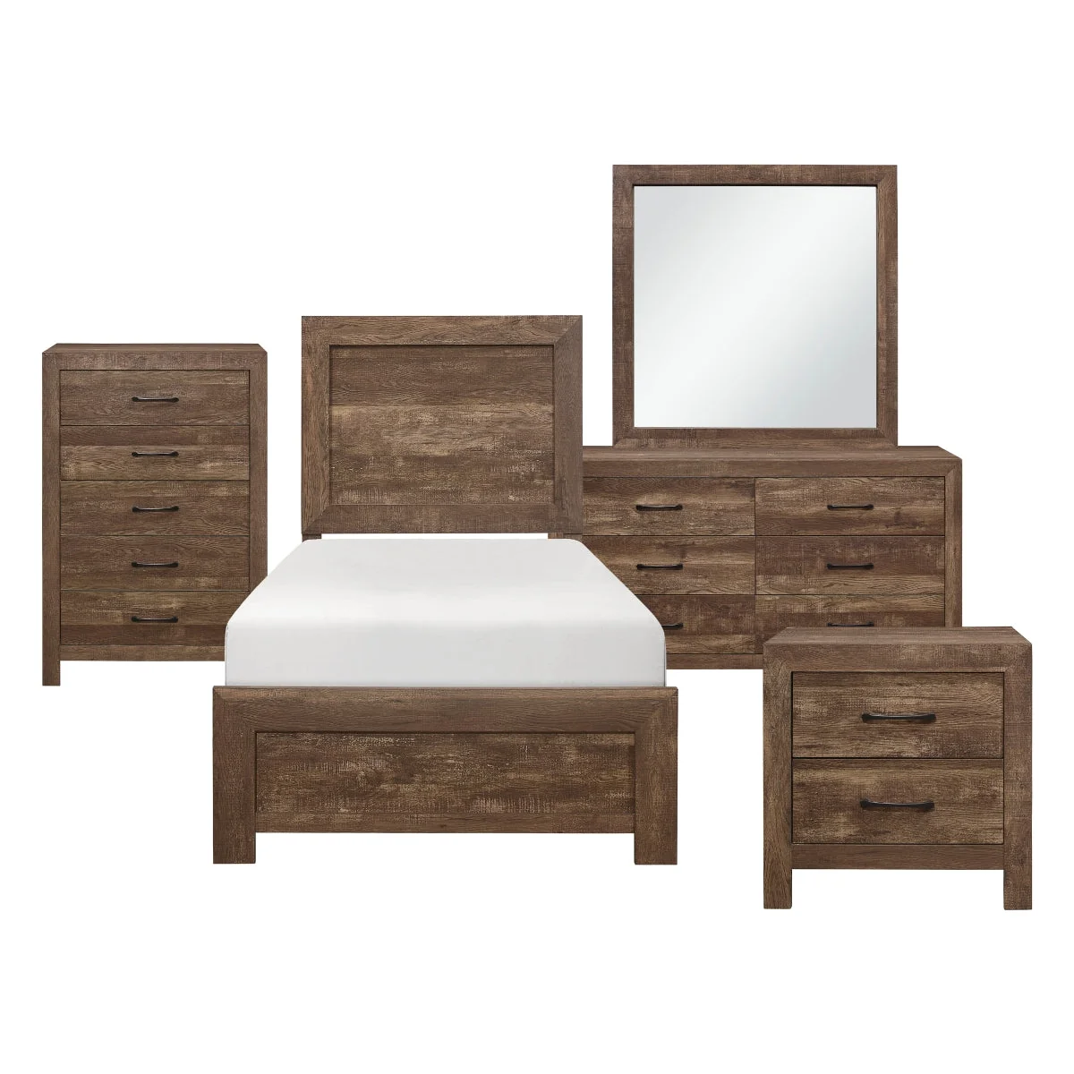 Corbin Bed Set Brown - Image 9