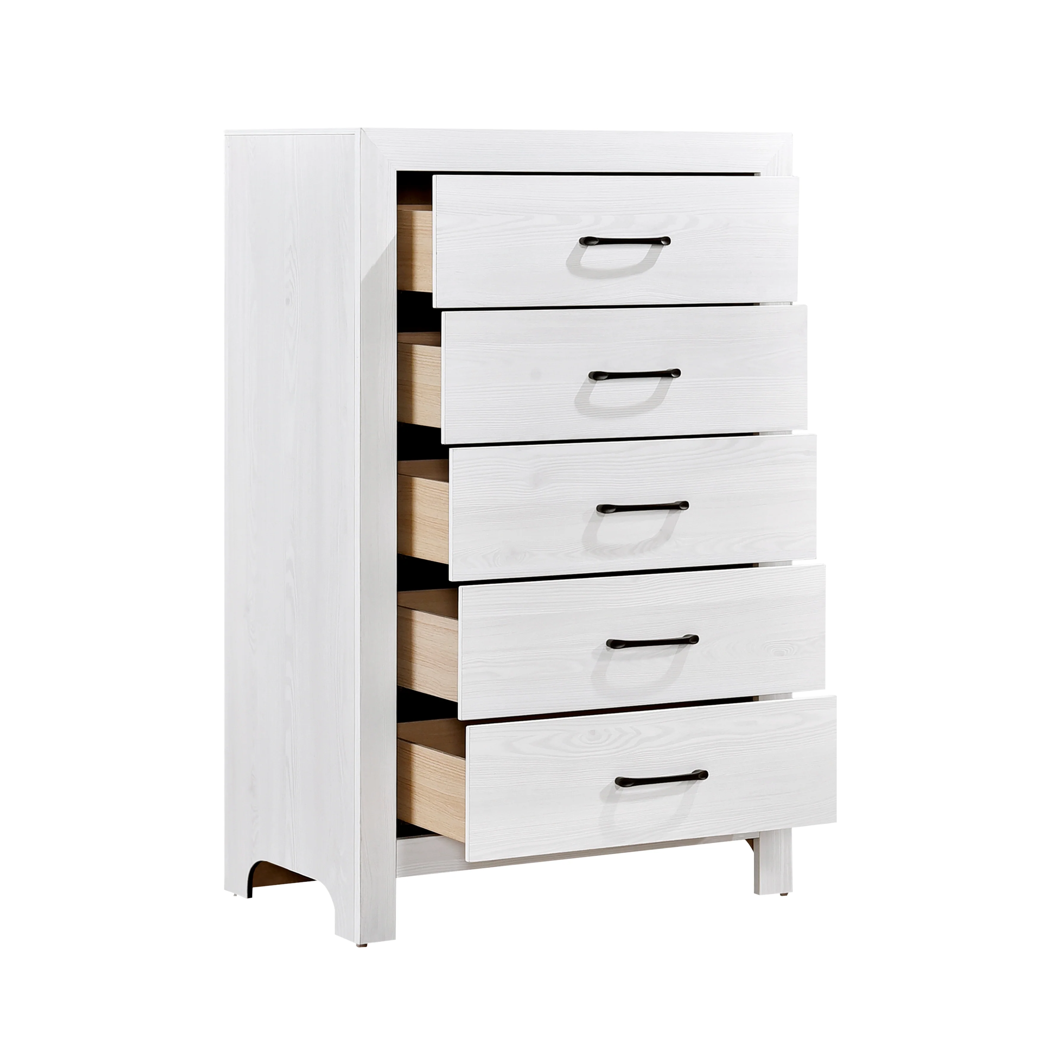 Corbin Queen & Twin Bed Set White - Image 12