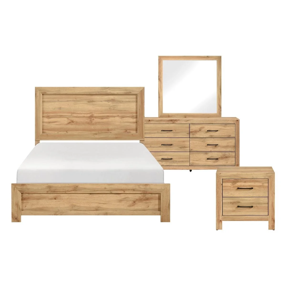 Corbin Twin & Queen 4 & 5 Piece Bed Set Gray & Natural - Image 14